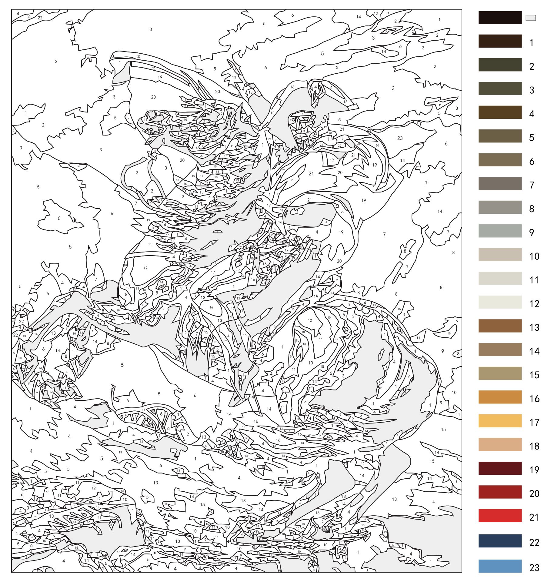 Paint By Numbers Template Printable Printable Templates