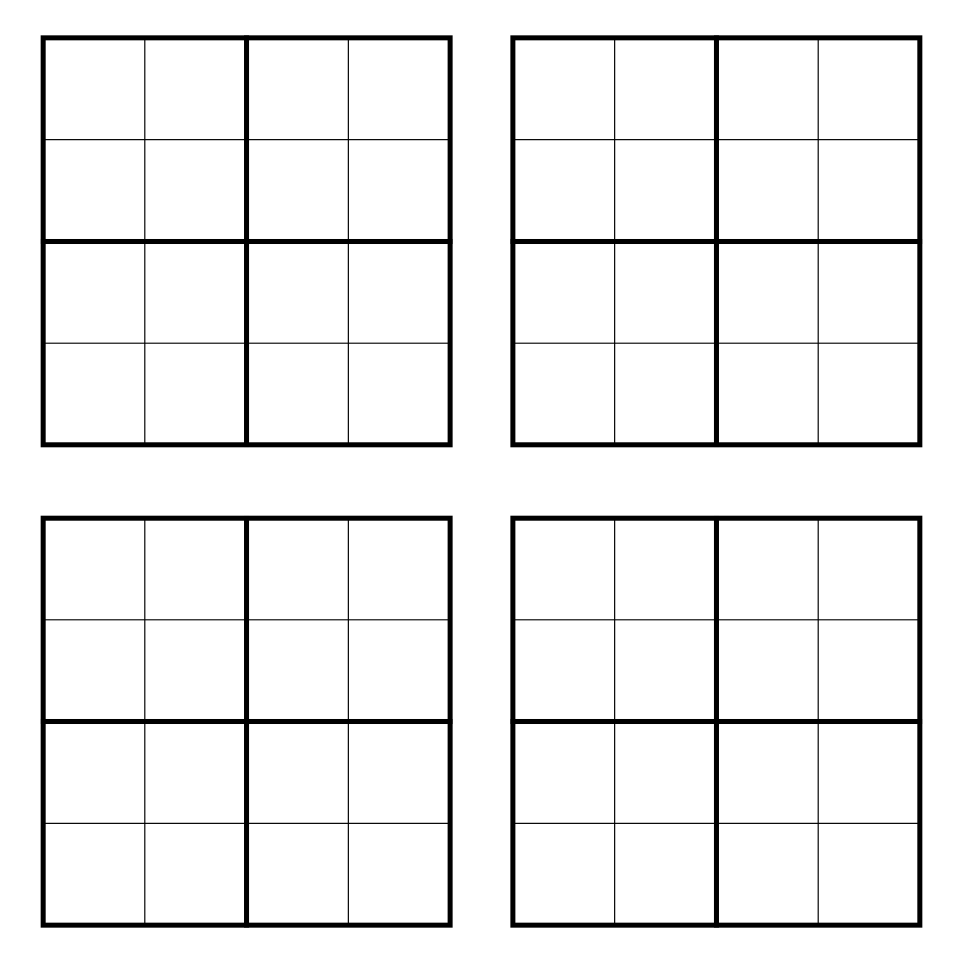 10 Best Printable Blank Sudoku Grid 2 Per Page