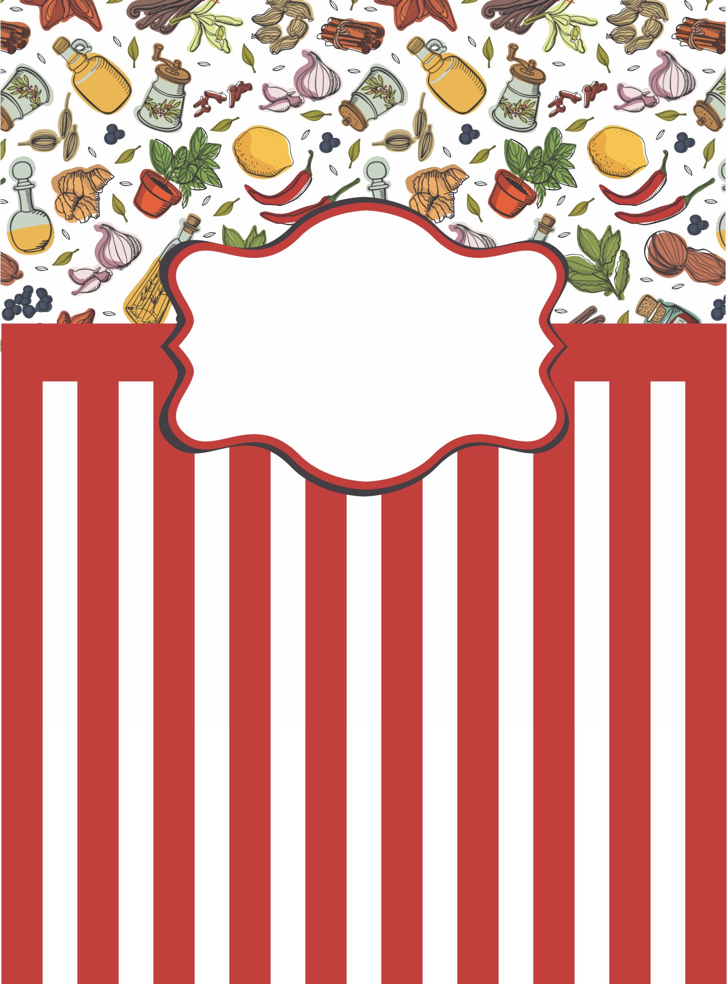 Free Printable Cookbook Cover Template
