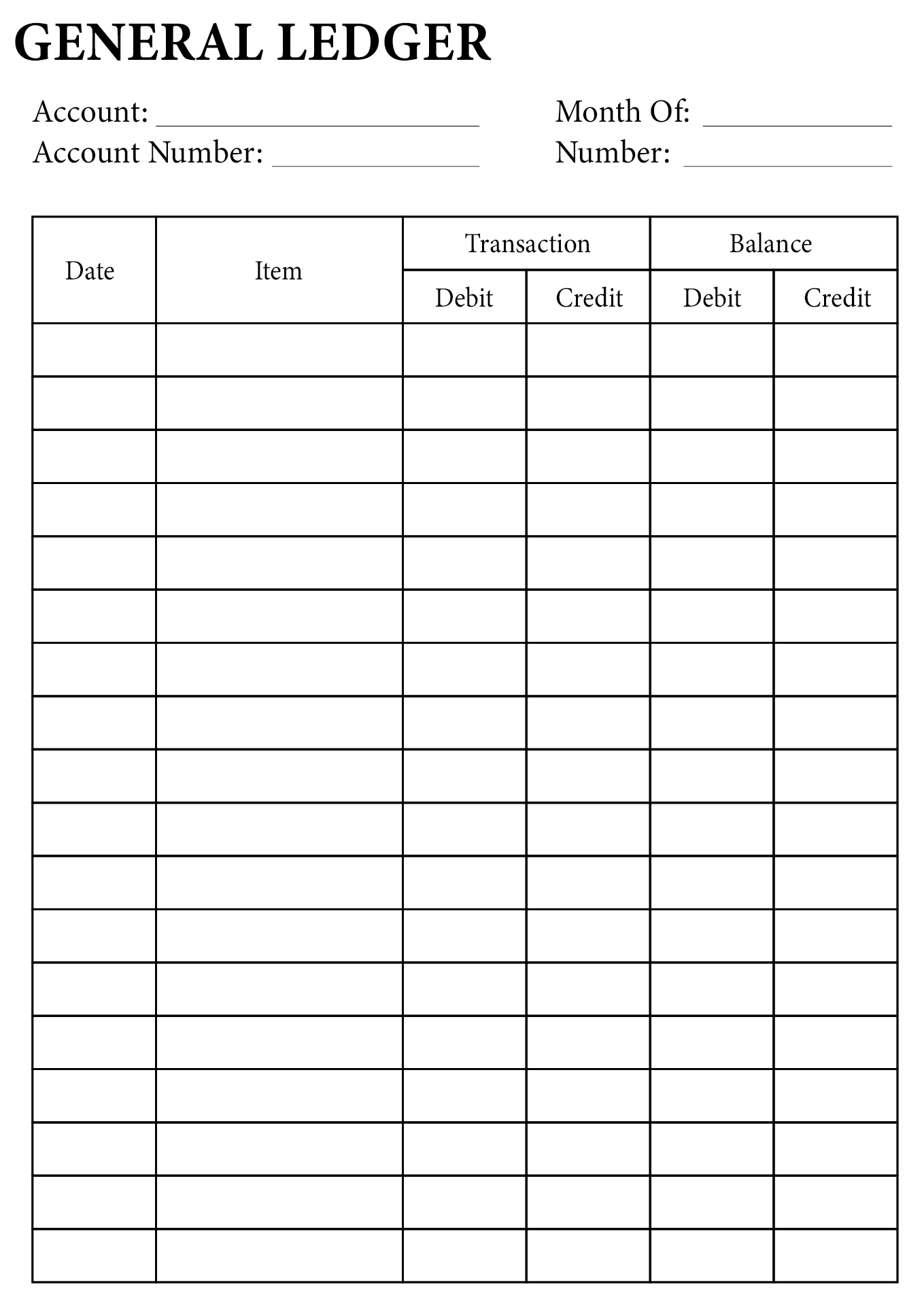 Ledger Balance Sheet Free Printable Blank Ledger Sheets High Quality Ledger Balance Sheet Free Printable Blank Ledger Sheets High Quality
