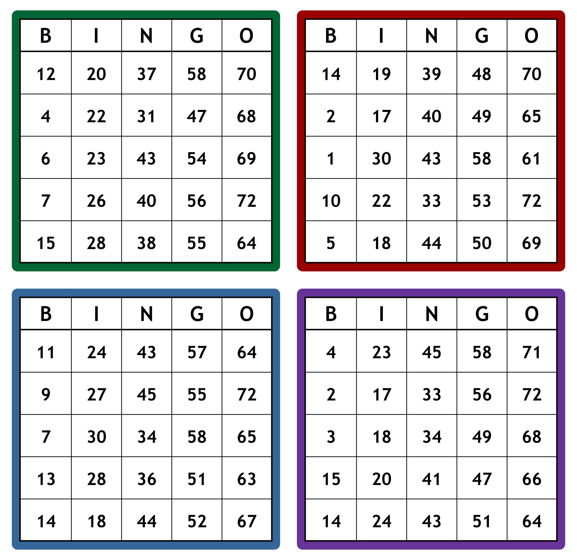 Number Bingo Cards 10 Free PDF Printables Printablee