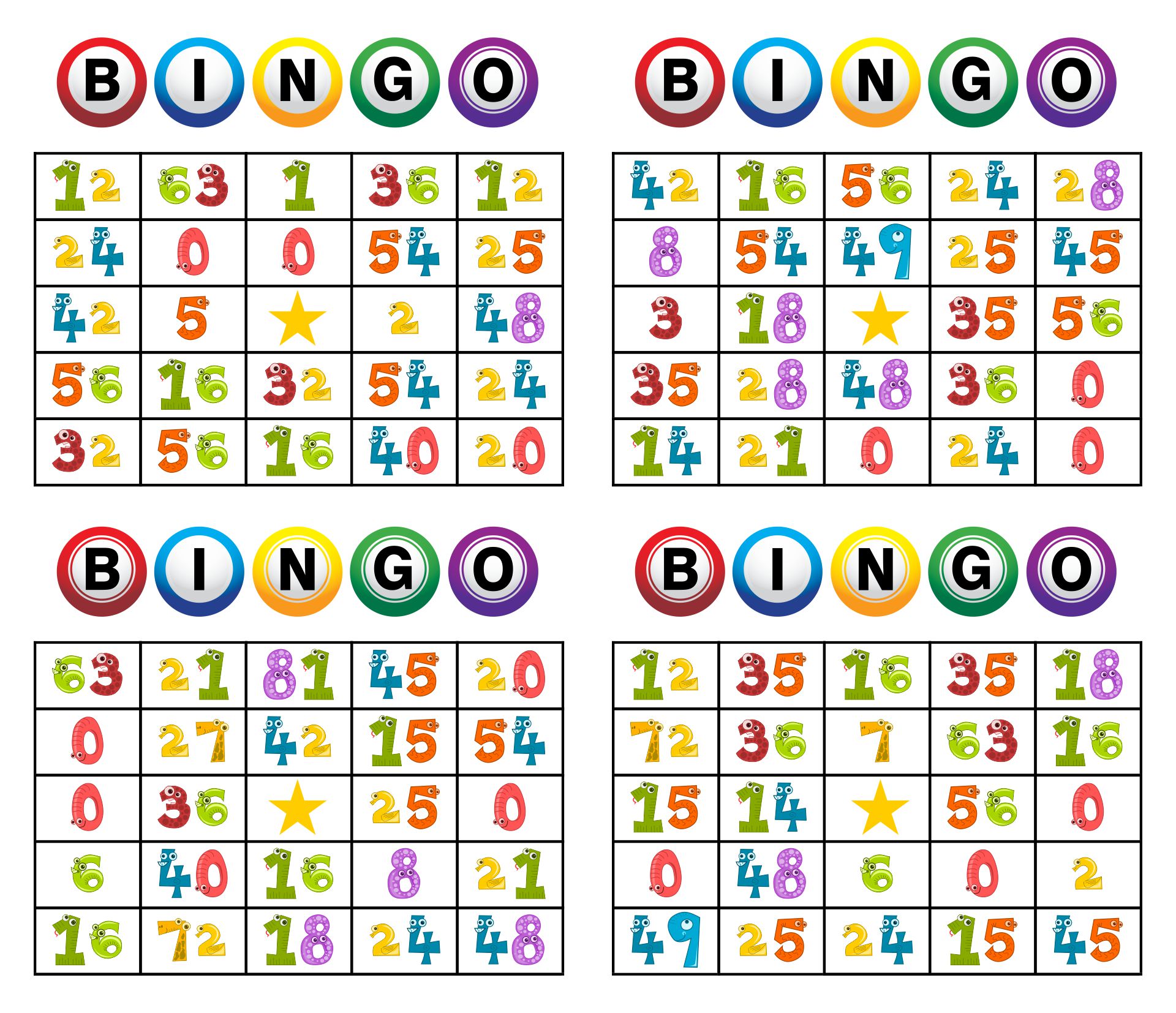 10 Best Free Printable Number Bingo Cards PDF for Free at Printablee