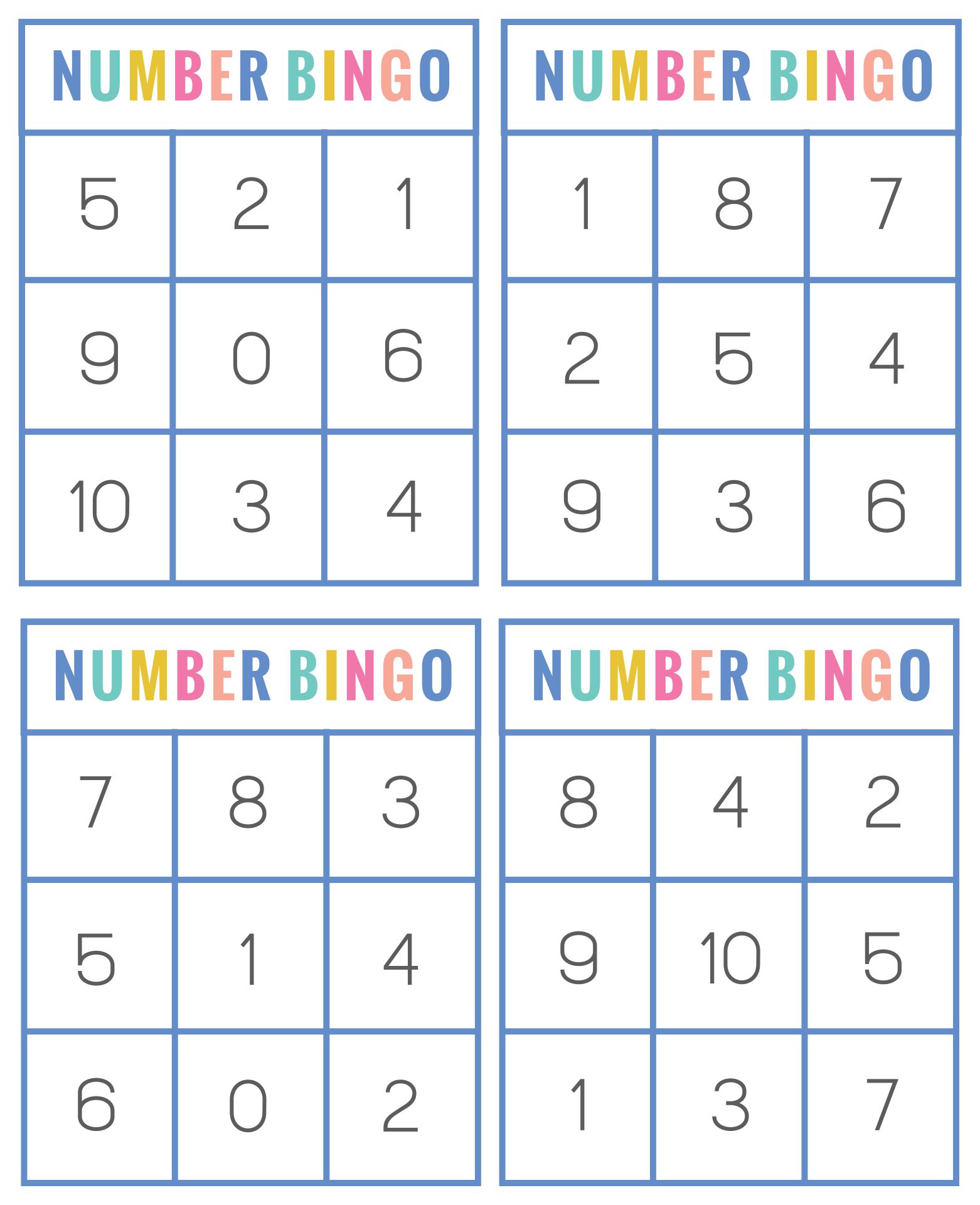 10 Best Free Printable Number Bingo Cards Pdf For Free At Printablee