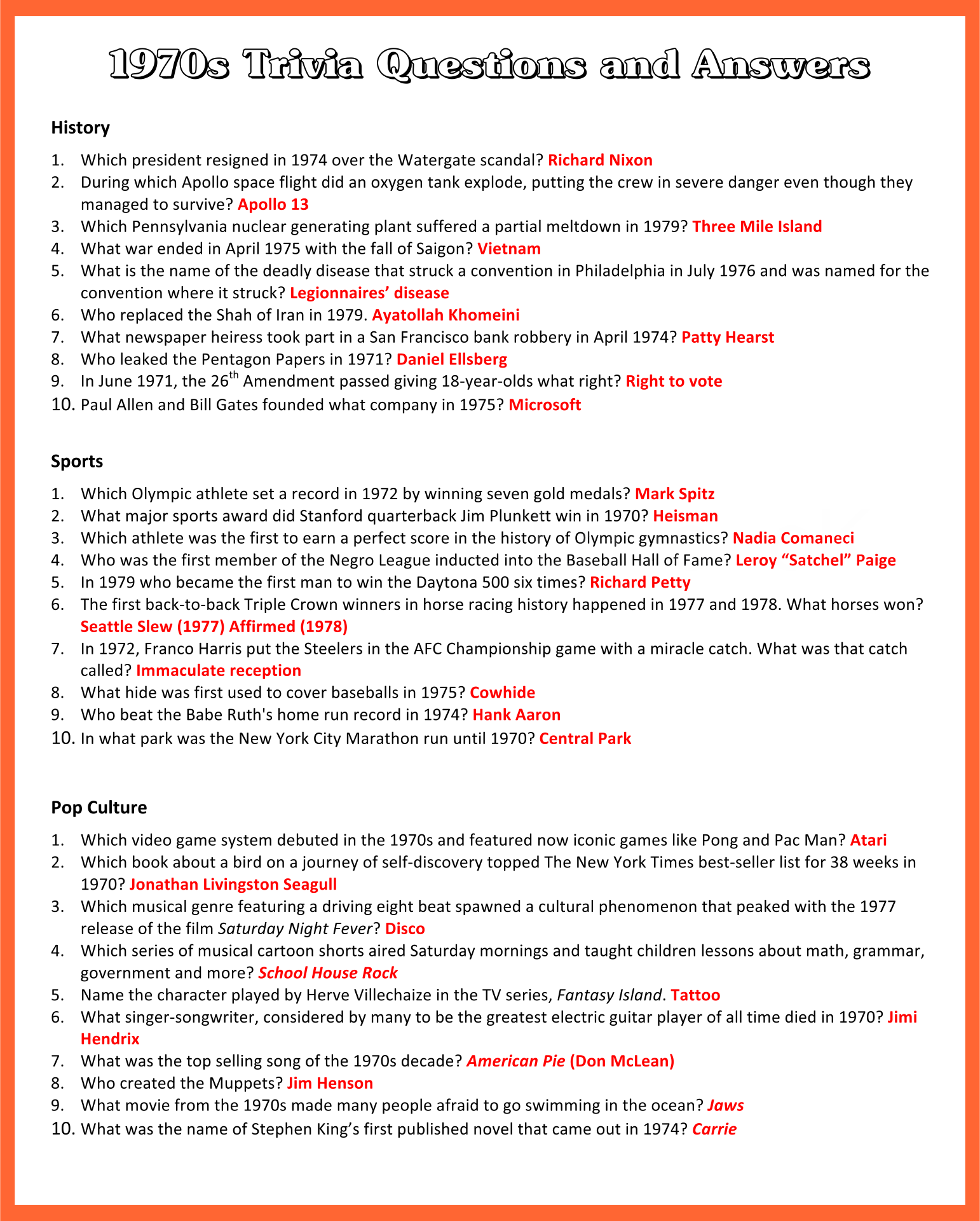 Trivia For Seniors With Dementia Printable Printable Trivia Questions 