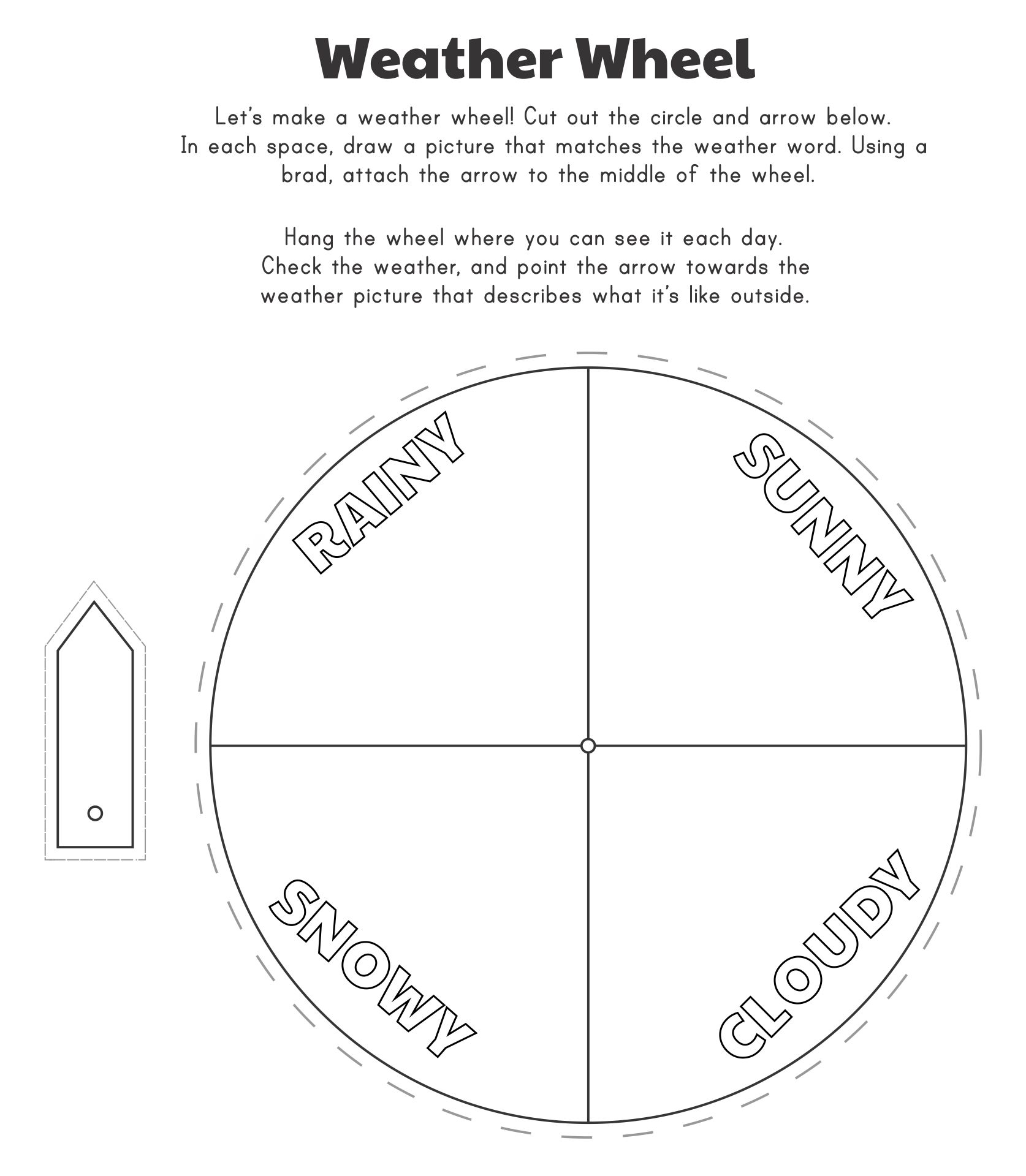 10 Best Free Printable Weather Wheel Printablee