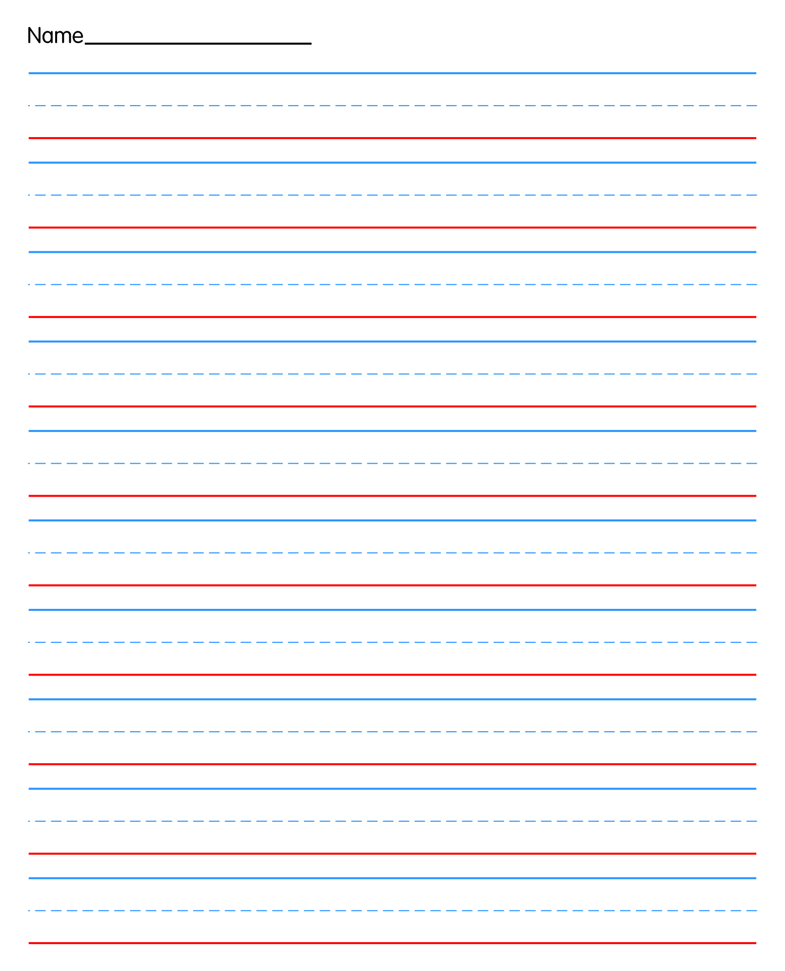 Free Printable Writing Paper For Elementary Students