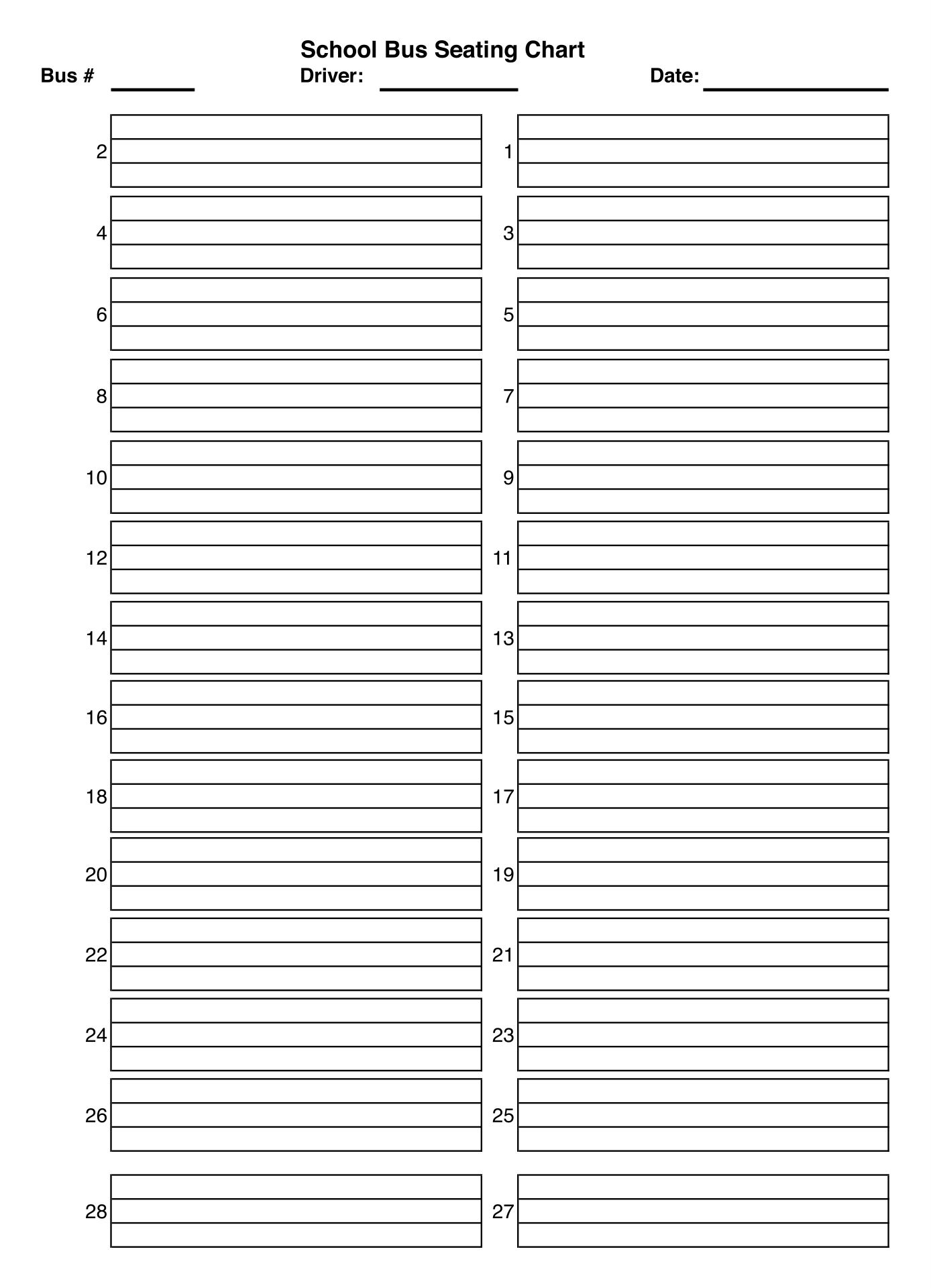 10 Best School Bus Seating Chart Printable PDF For Free At Printablee