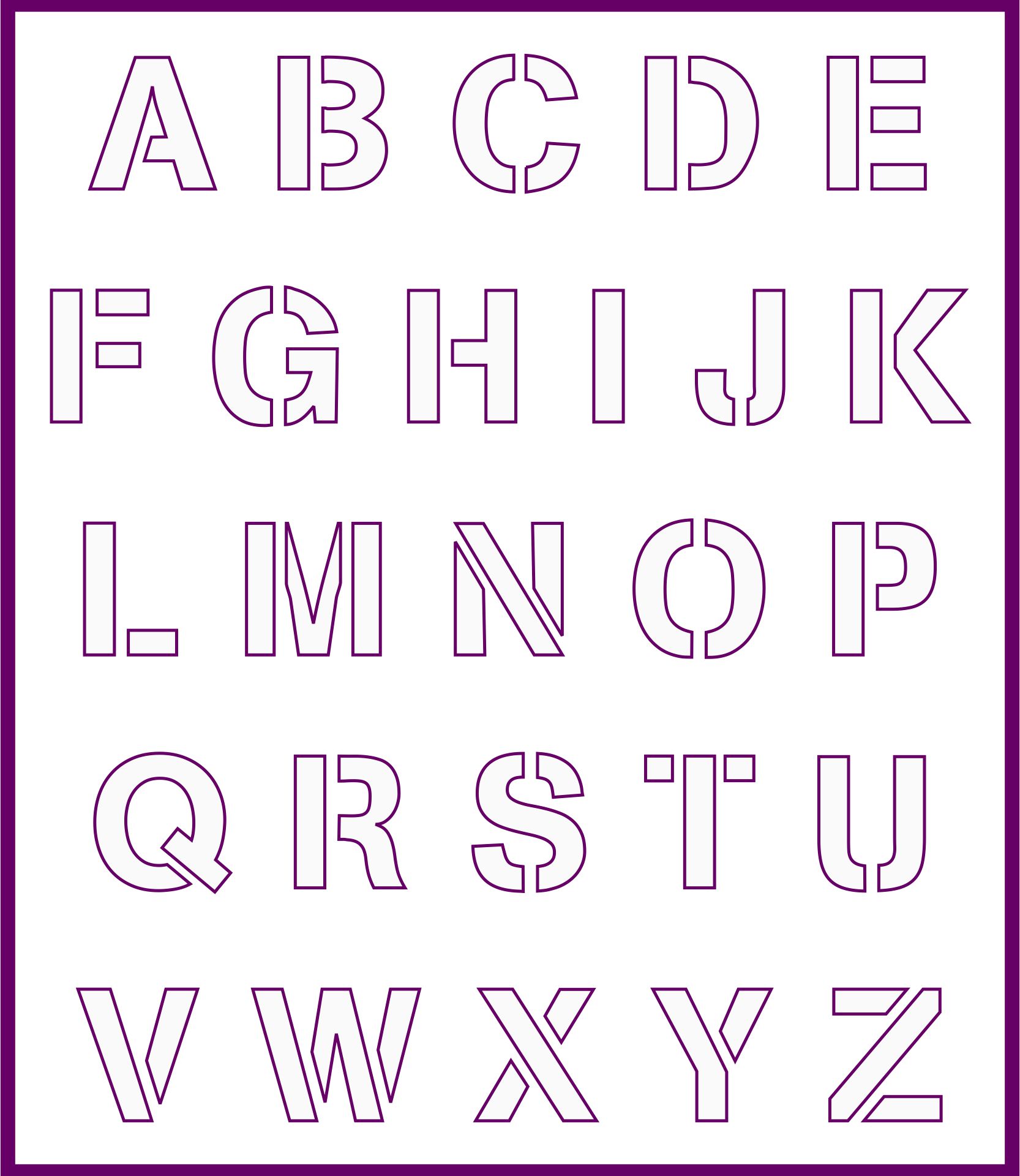 Free Printable 3 Inch Letter Templates