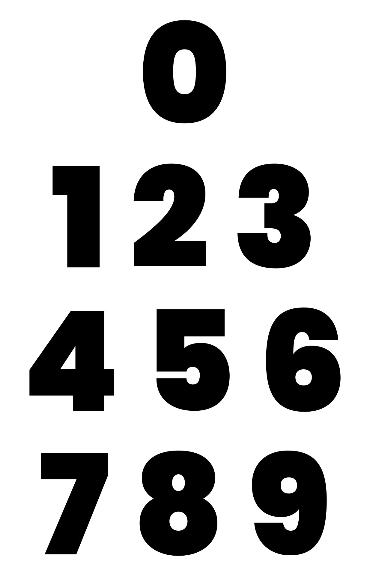 Large Numbers 1 9 - 10 Free PDF Printables | Printablee