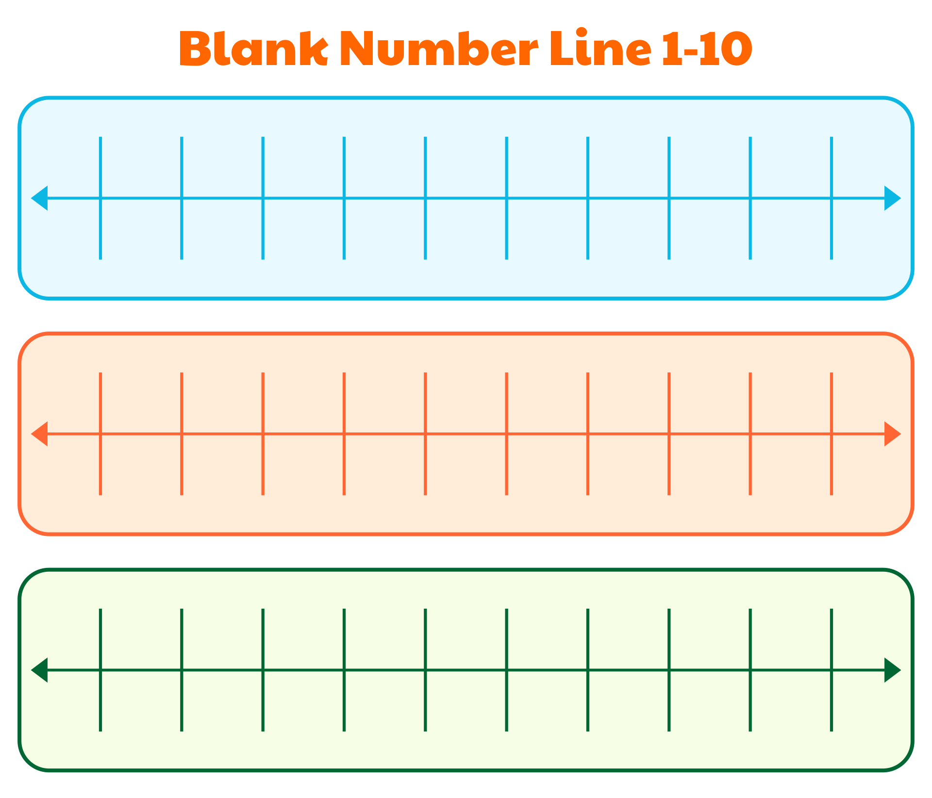 10 best printable blank number line 1 10 printableecom