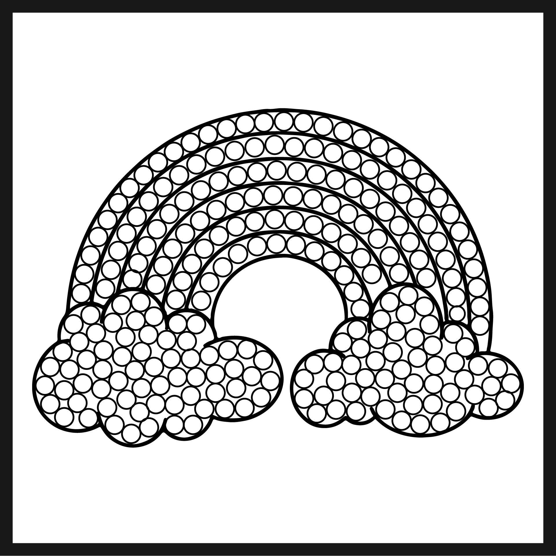 10 best dot rainbow printable coloring pages printableecom