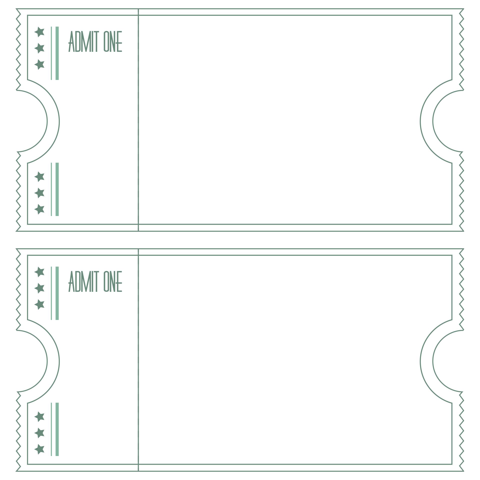 10 Best Free Carnival Printable Ticket Templates
