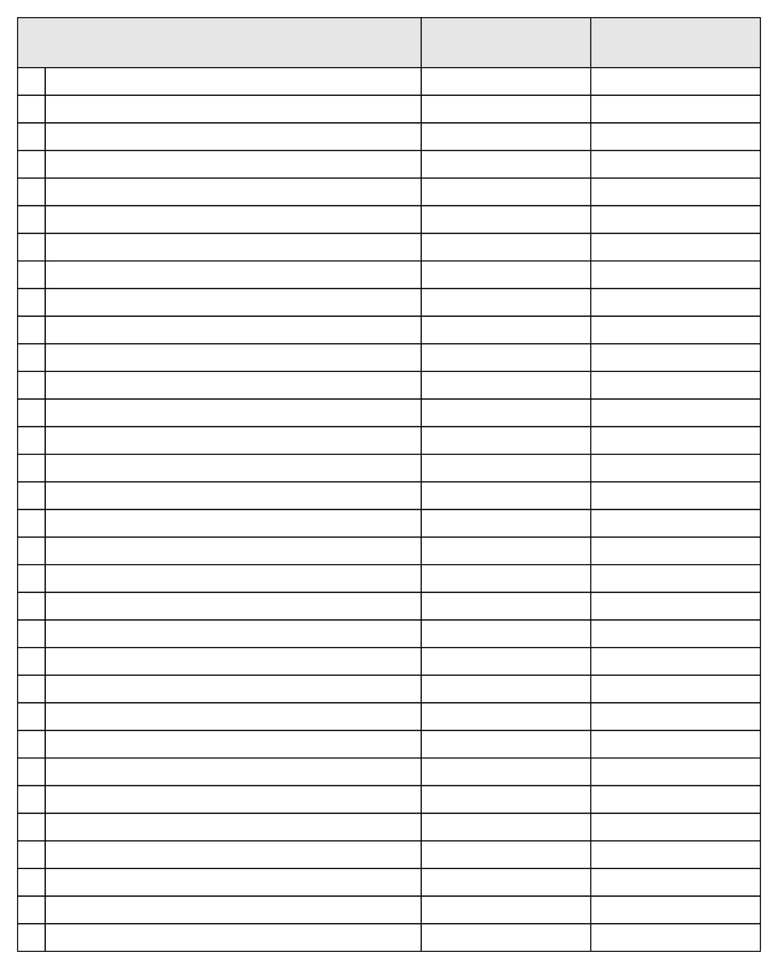 Printable Blank 3 Column Ledger Sheet Notes Template Meeting Notes Vrogue