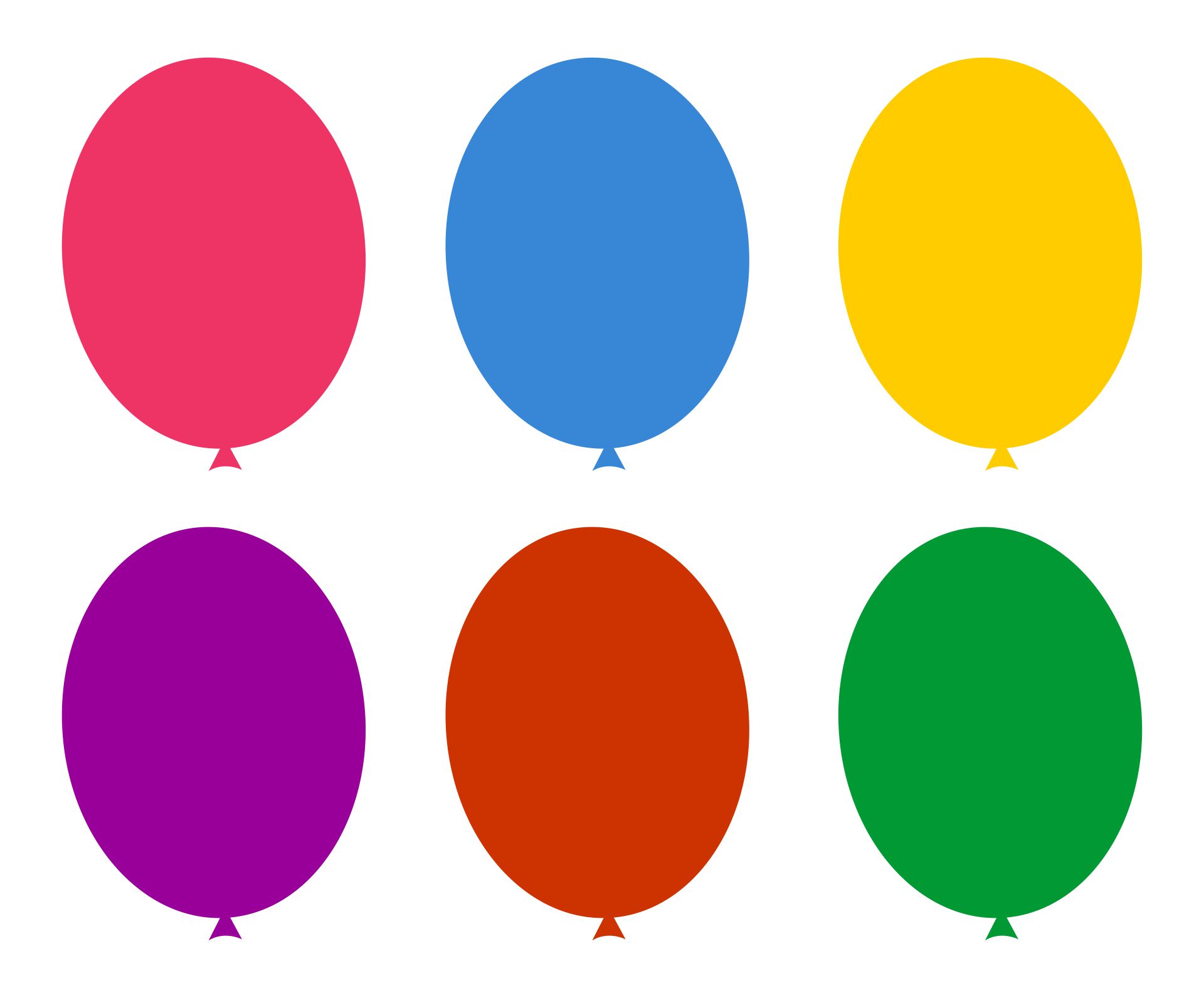 10 Best Balloon Outline Printable Printablee
