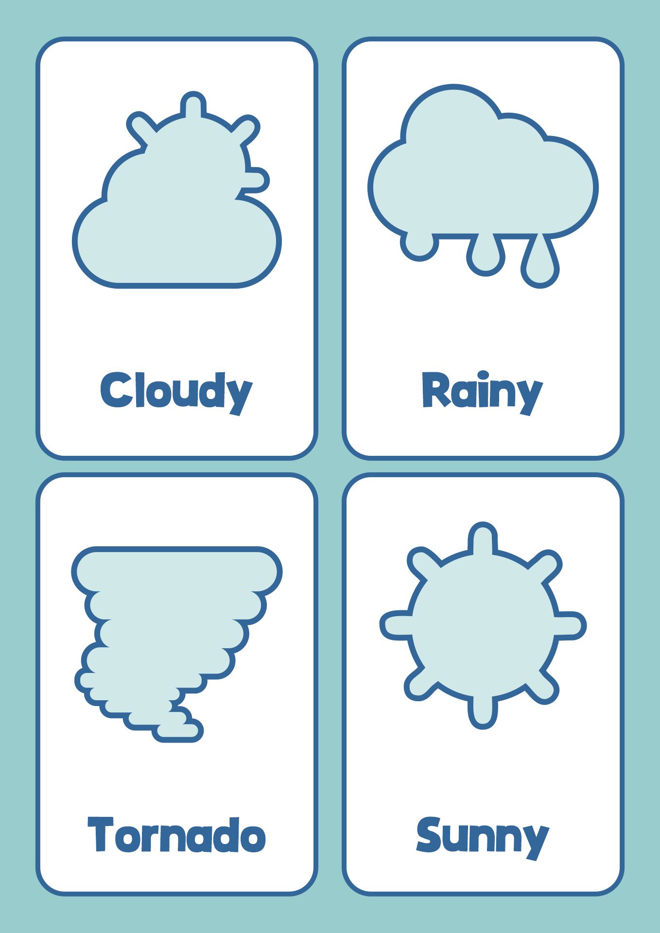 10 Best Printable Weather Chart For Kindergarten Printablee EA9