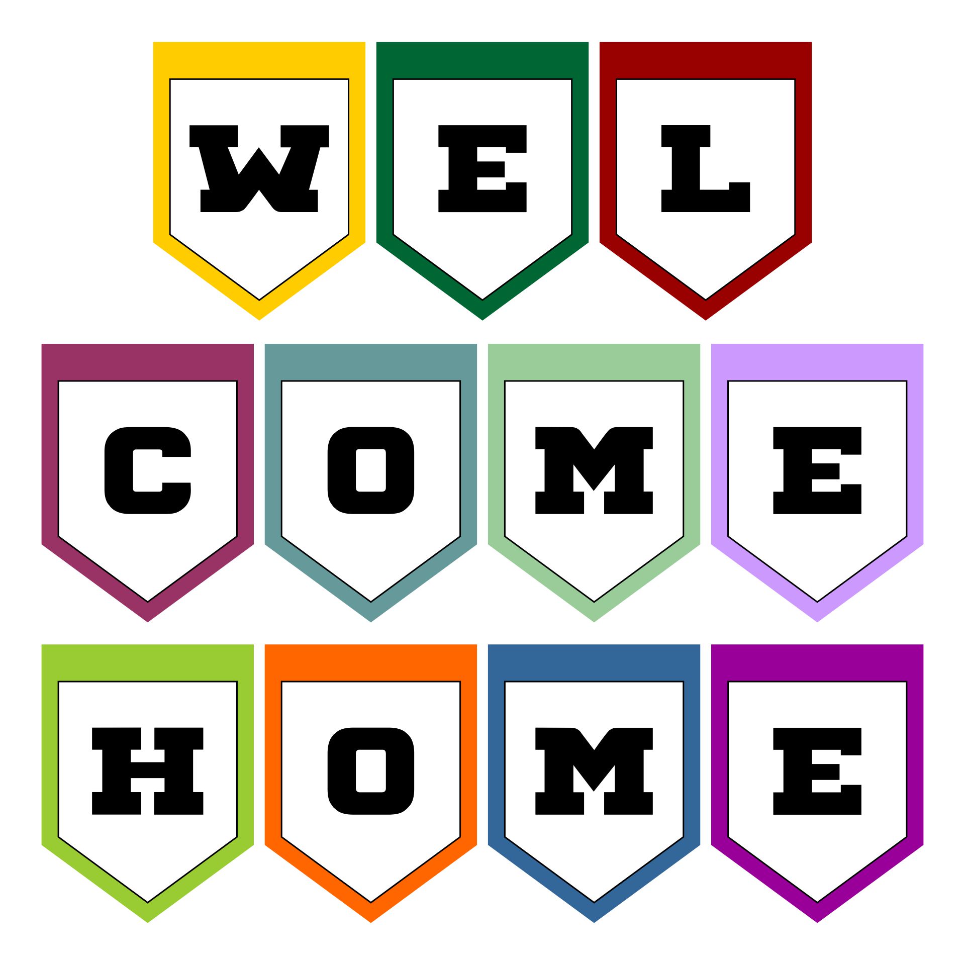 Welcome Home Banner Printable Printable World Holiday