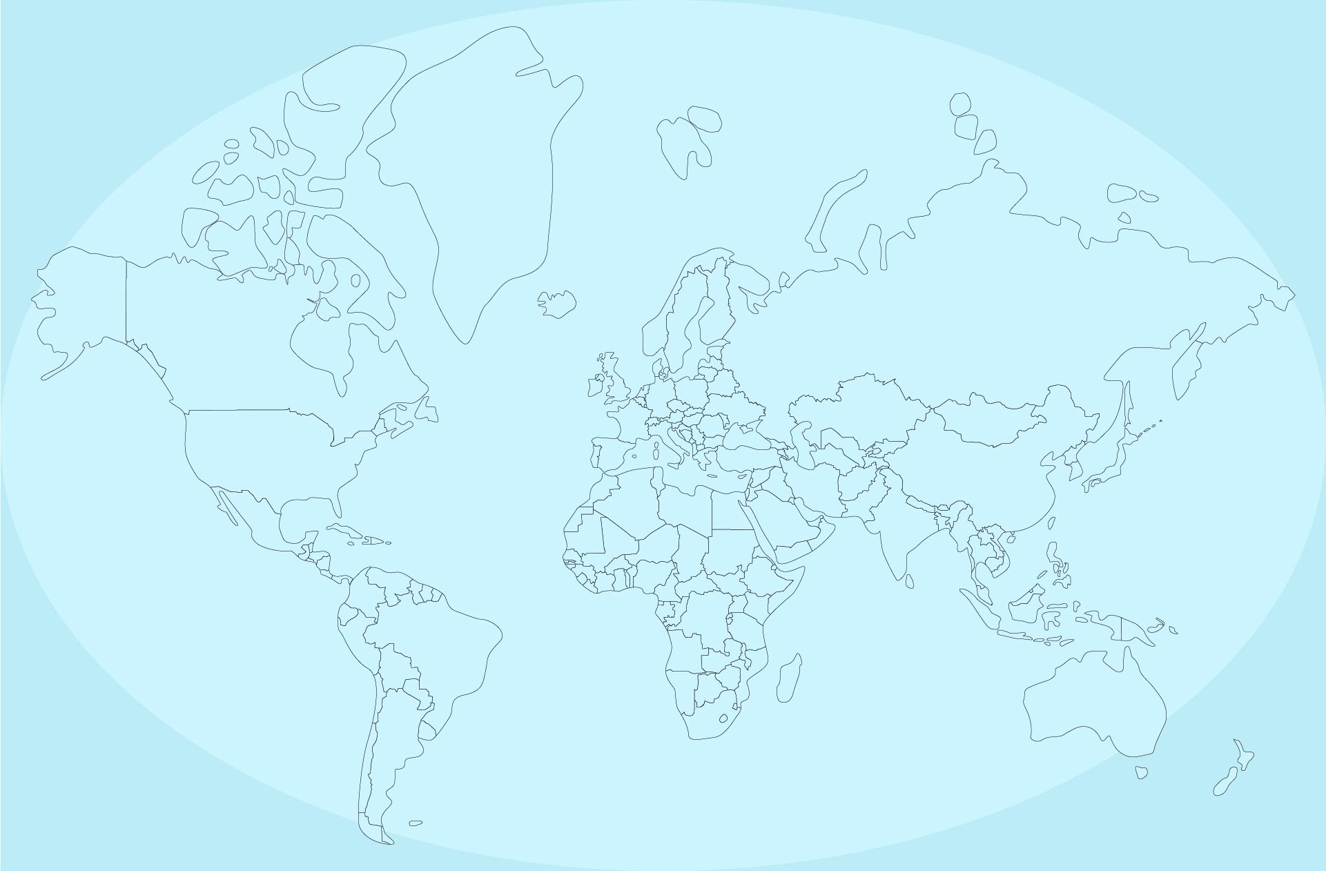 10 Best Blank World Maps Printable Printableecom Large Printable