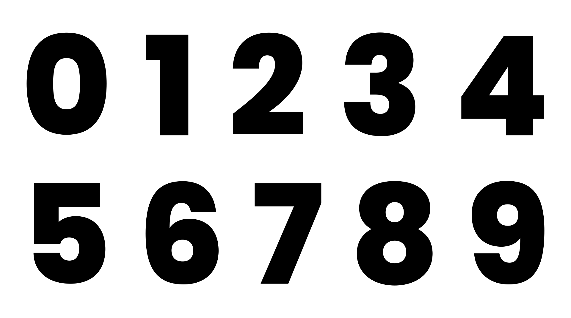 Free Numbers Printables