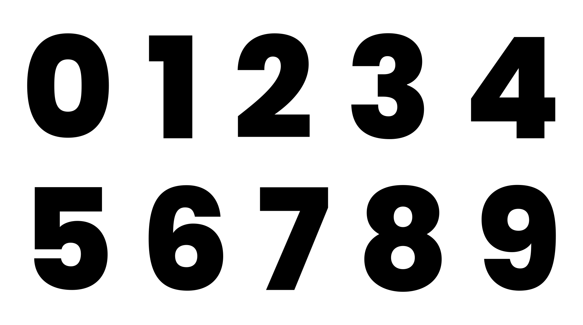 Number Stencils Printable