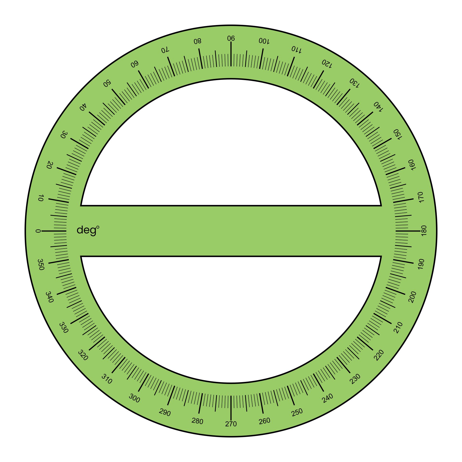 Printable 360 Degree Protractor Printable Word Searches