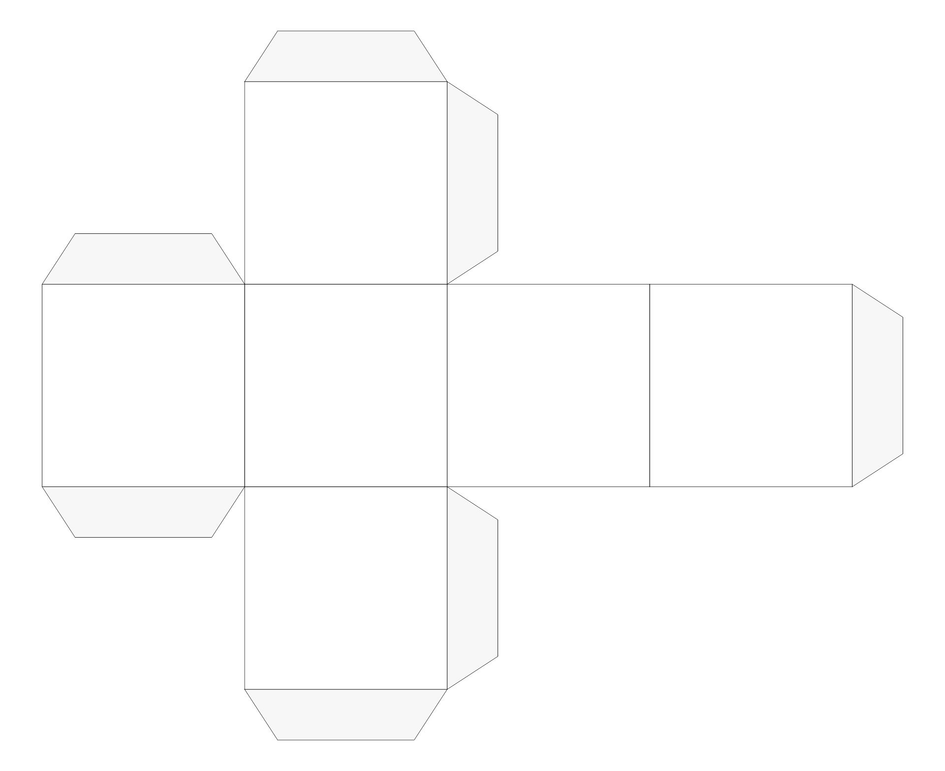 10 Best Printable Cube Template 4 Inches
