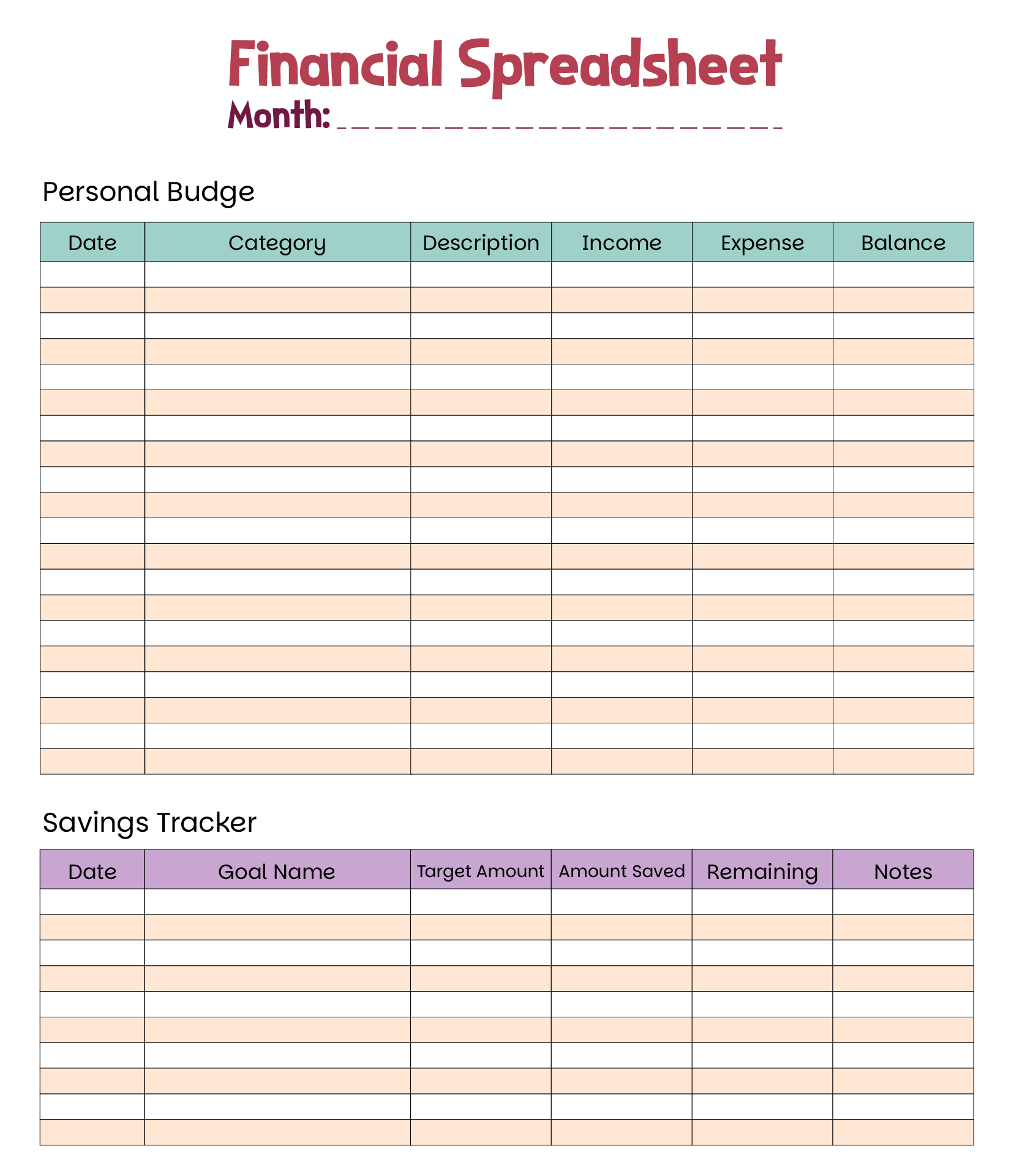Free Printable Spreadsheet Forms Image To U