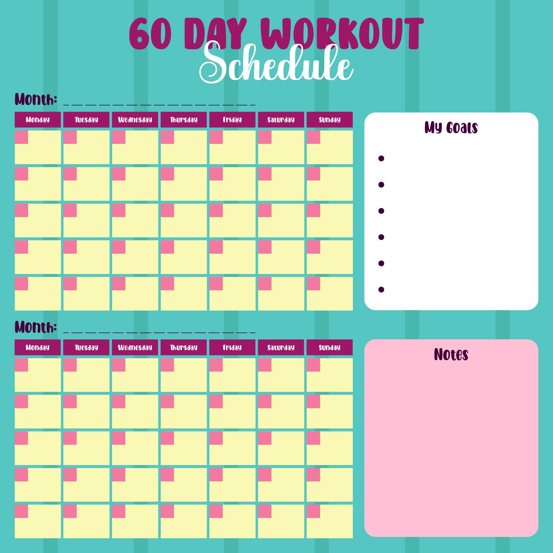 10 Best Printable Insanity Workout Schedule Printablee