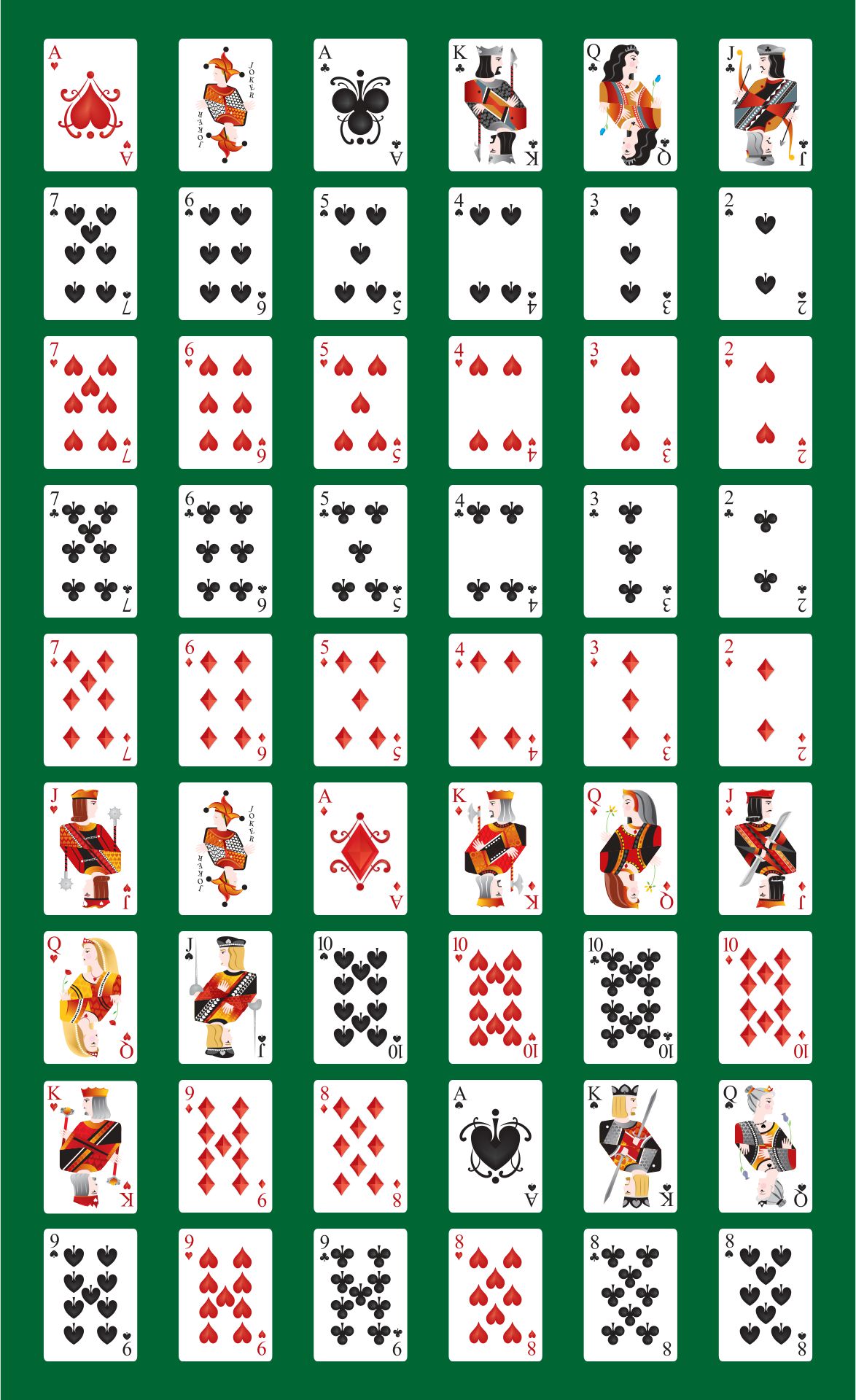 Deck Of Cards 10 Free PDF Printables Printablee