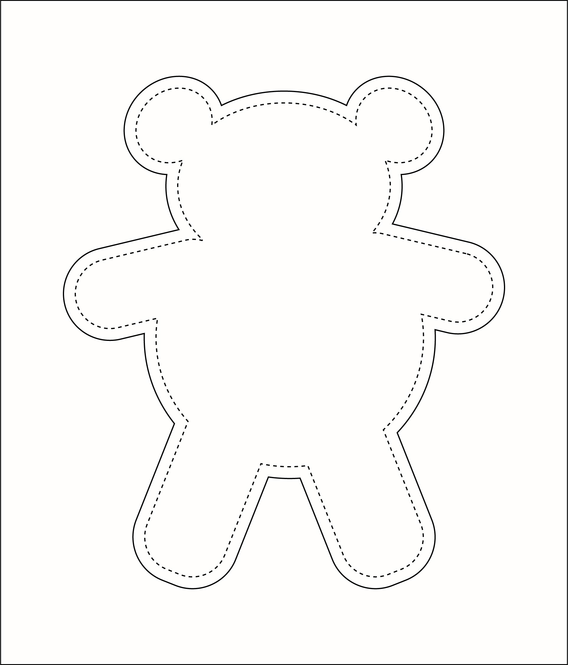 Printable Bear Pattern