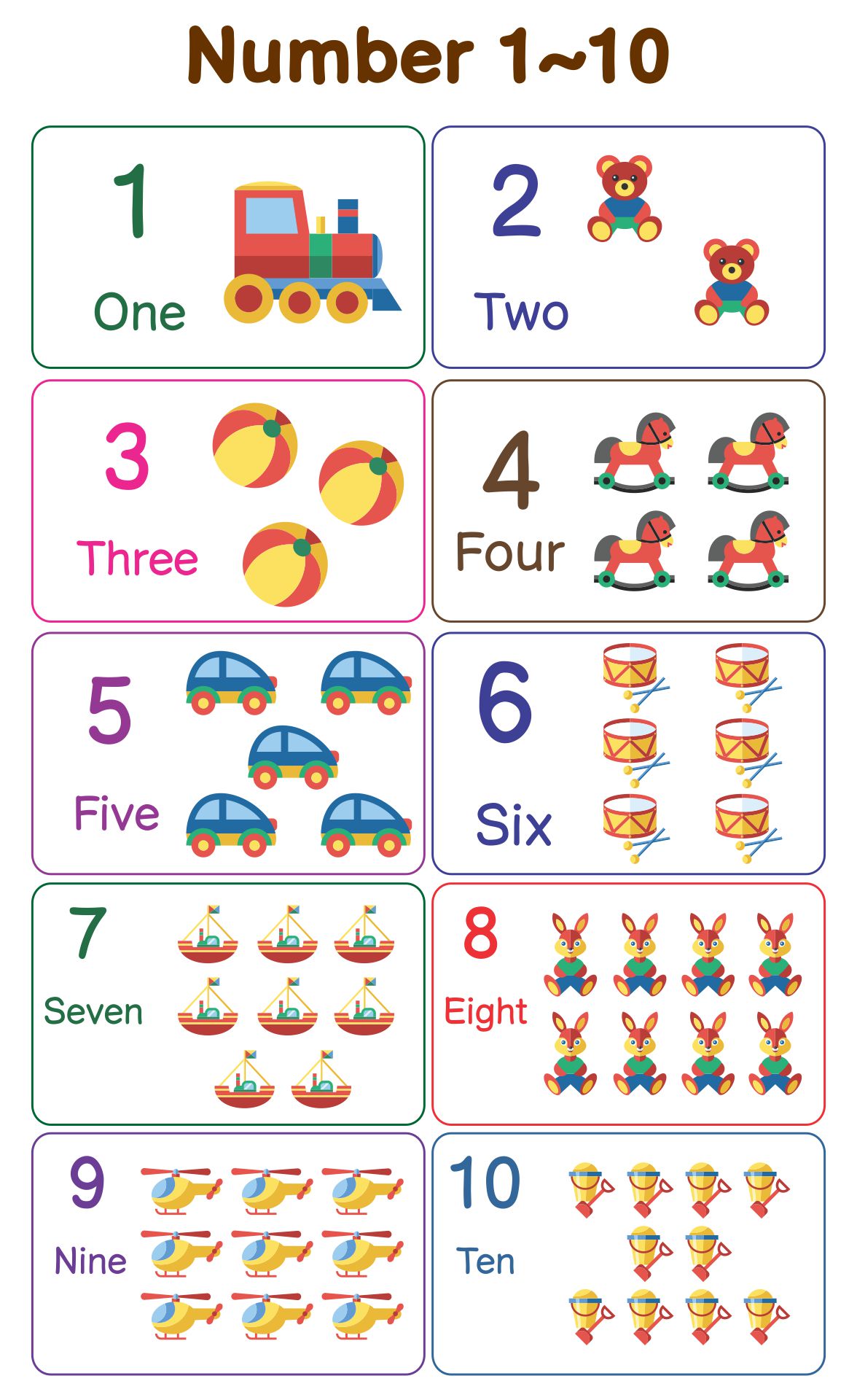 Number Chart 1 10 Numbers Preschool Printables Free Printable Porn Sex Picture