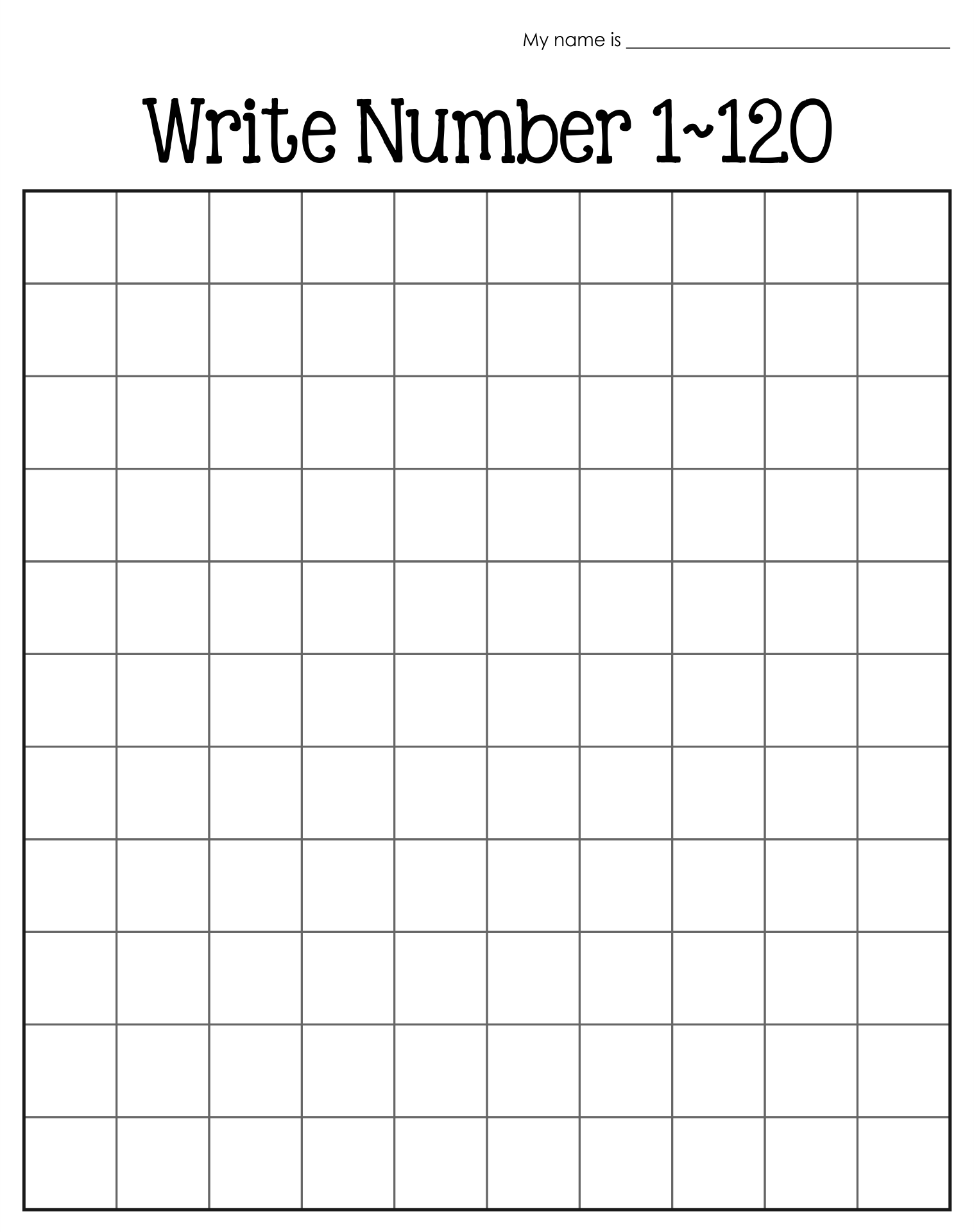 writing numbers resource