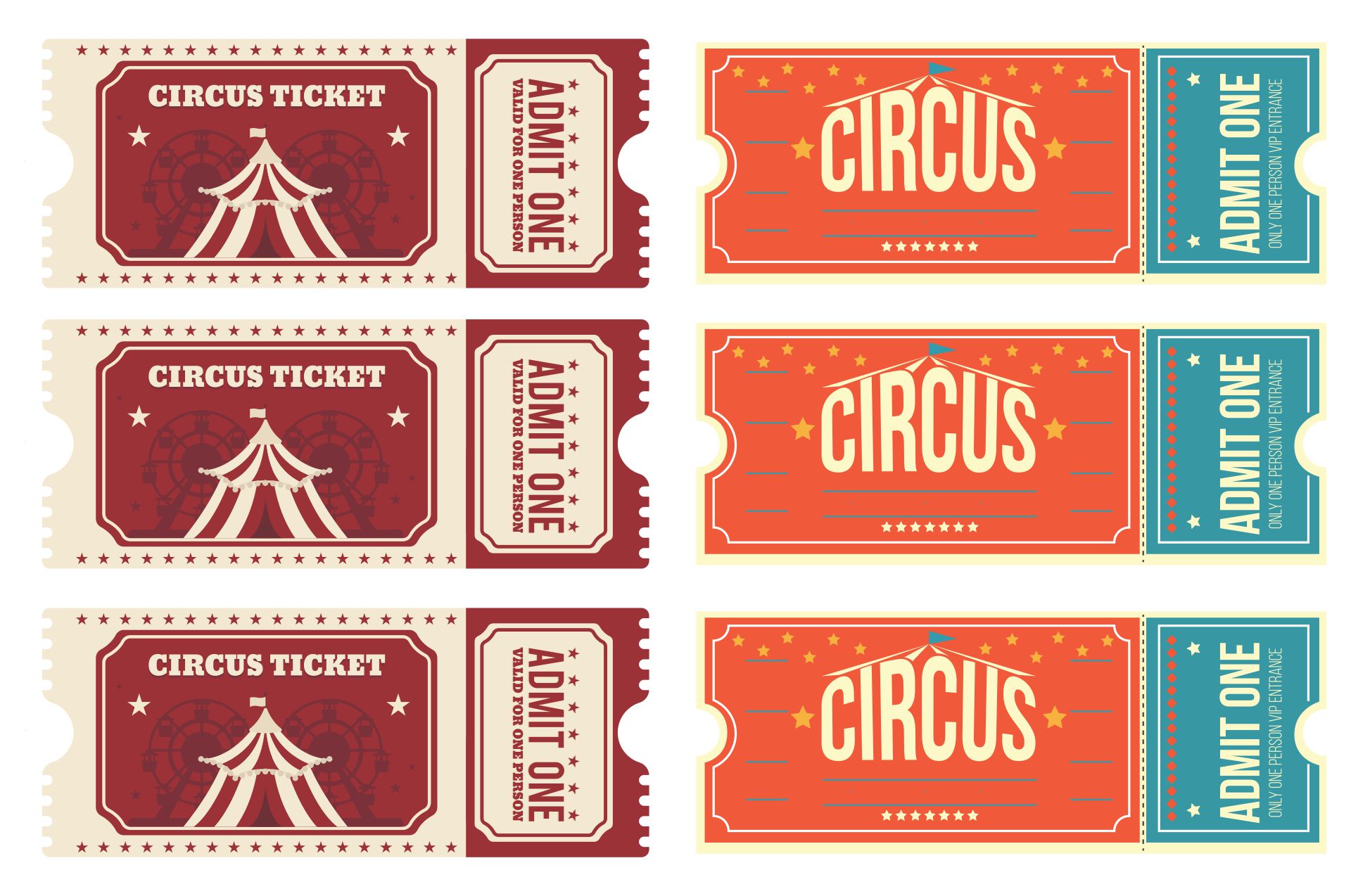 Free Printable Circus Ticket Template Printable Templates