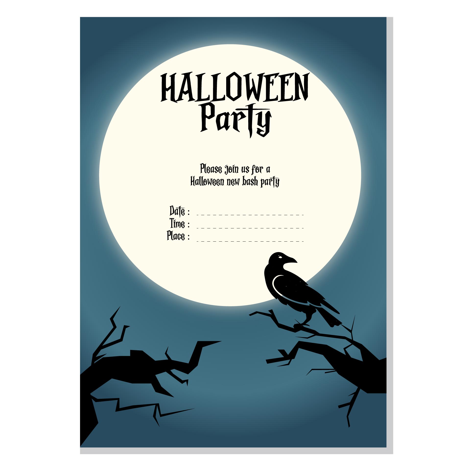 Free Printable Scary Halloween Invitation Templates