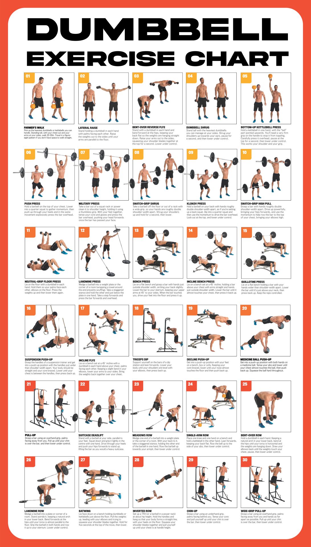 Printable Dumbbell Workout Plan