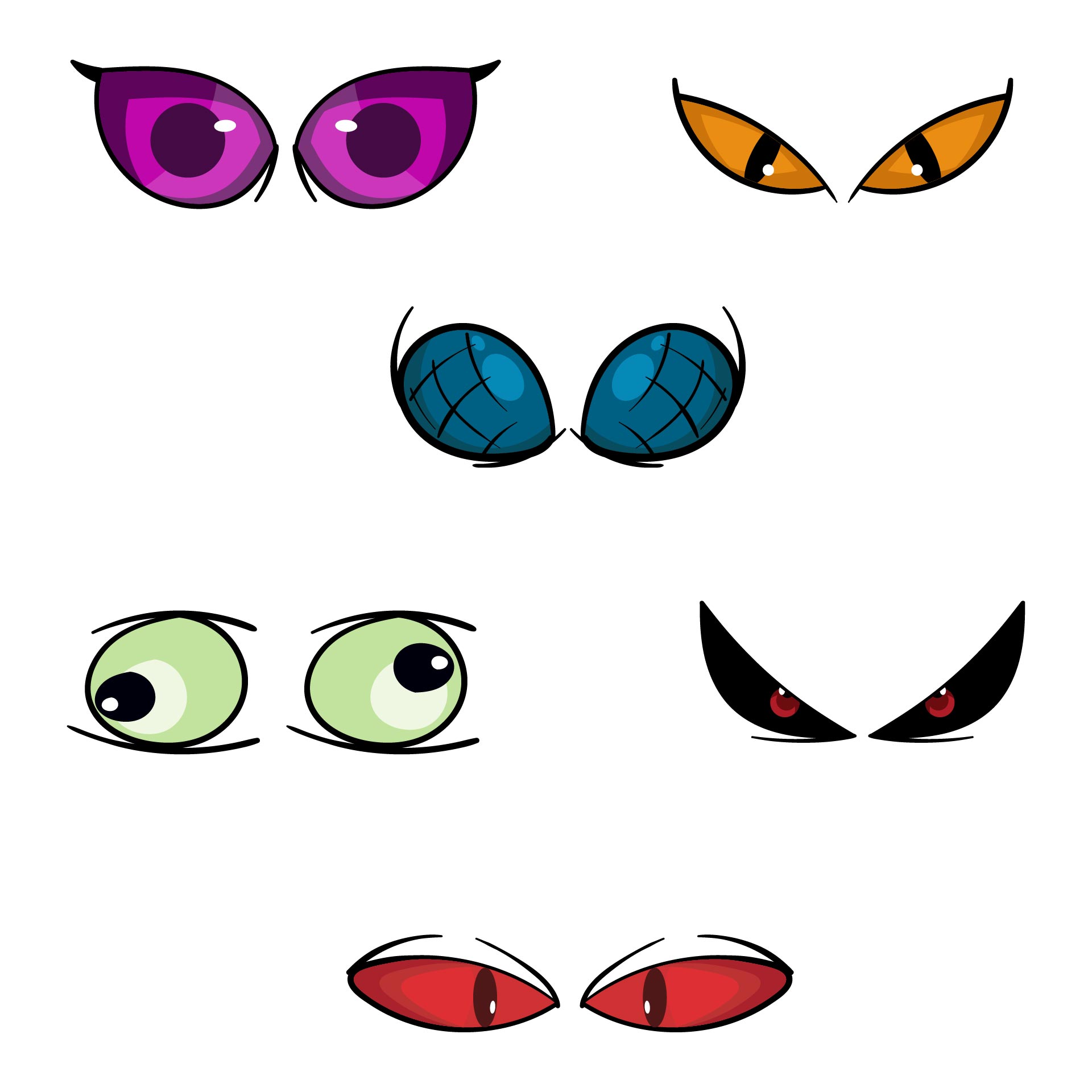 Printable Scary Eyes Printable World Holiday