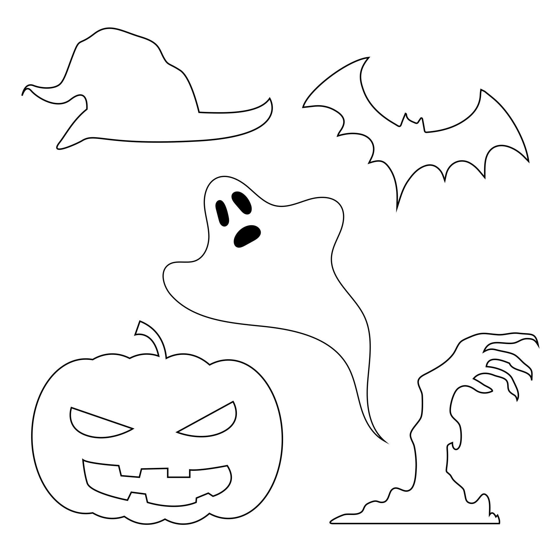 Printable Halloween Stencils For Painting - Printable Templates Free
