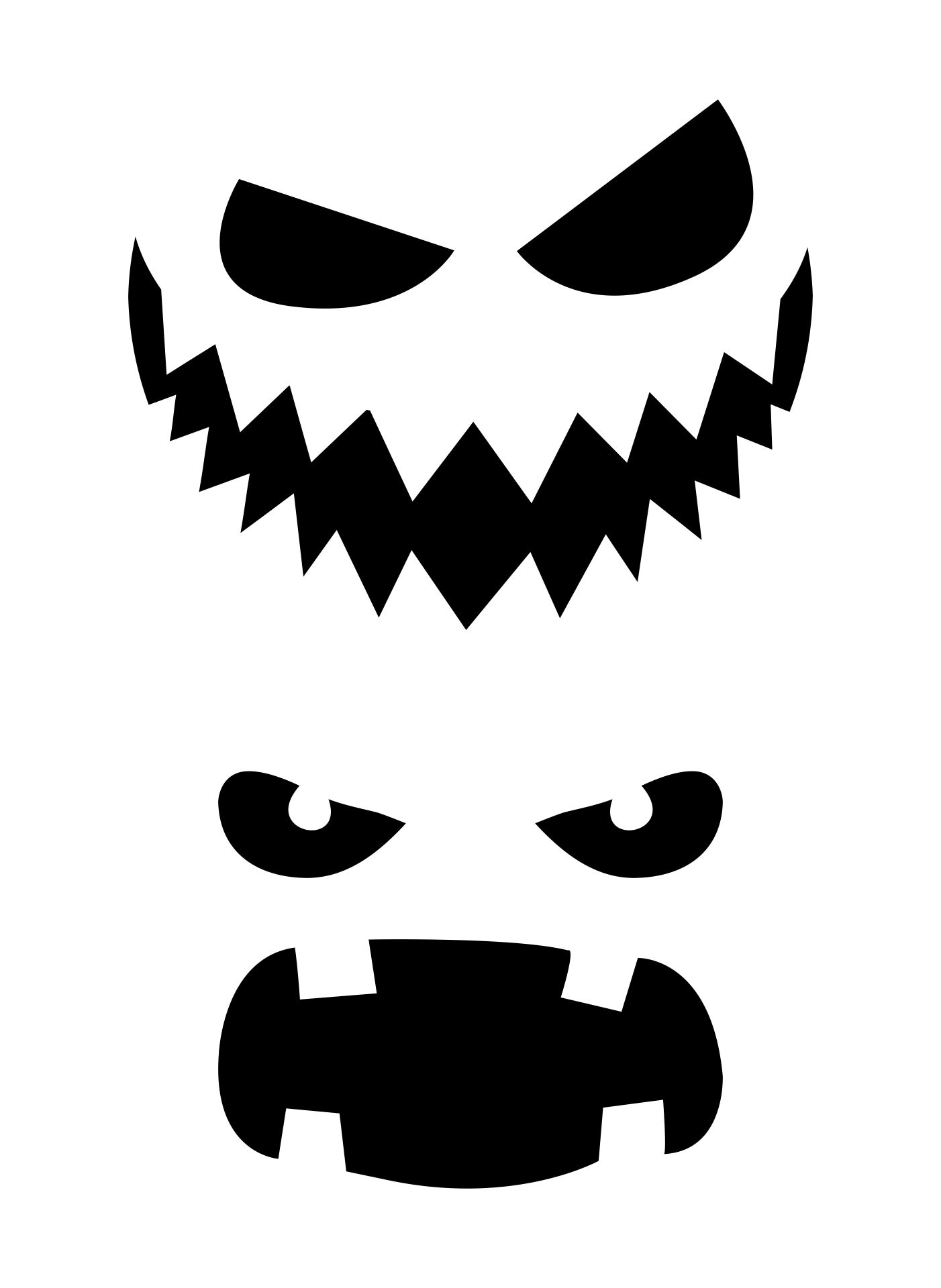 15 Best Free Printable Pumpkin Stencils Halloween PDF for Free at ...