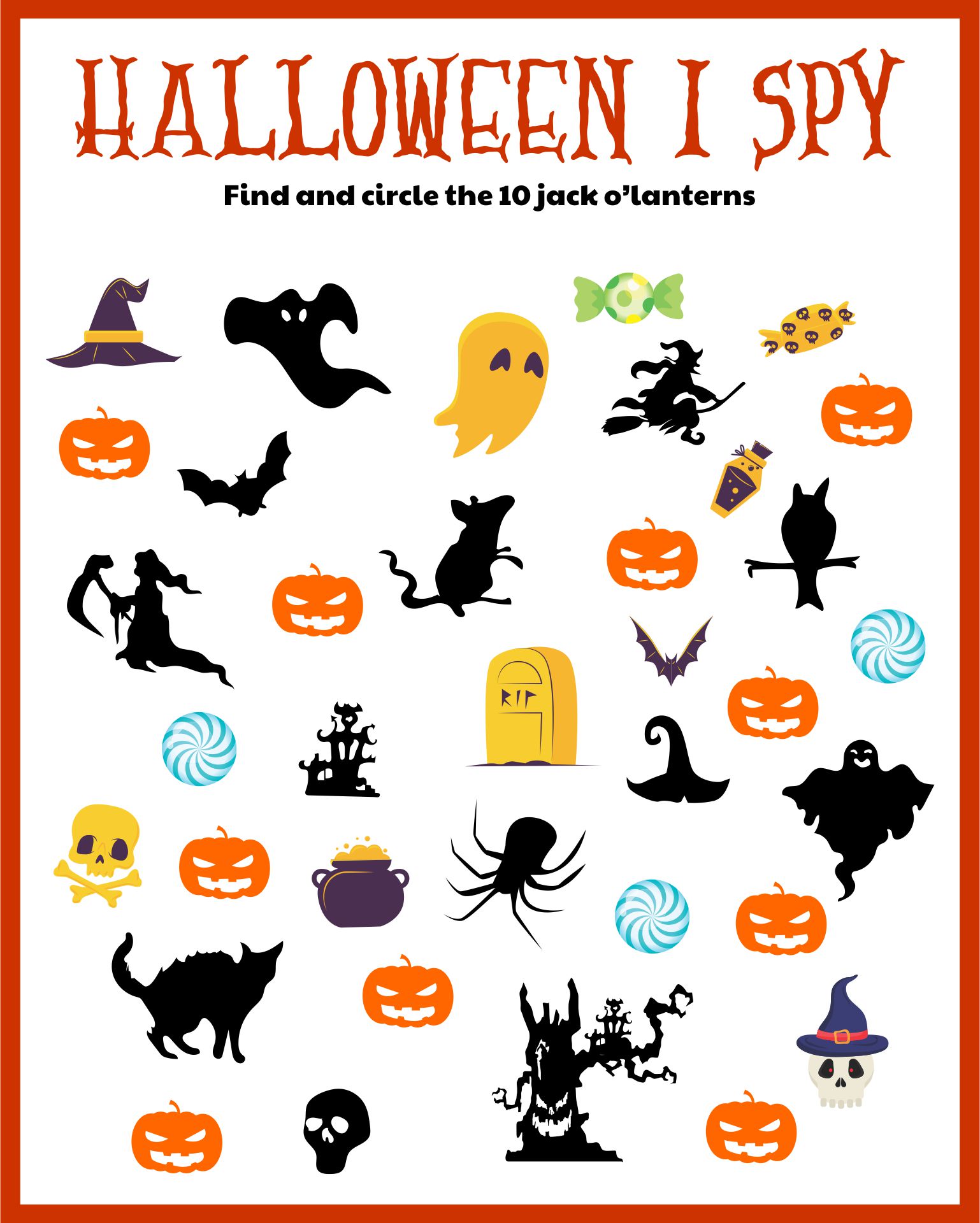 15 Best Printable Halloween Hidden Objects PDF For Free At Printablee