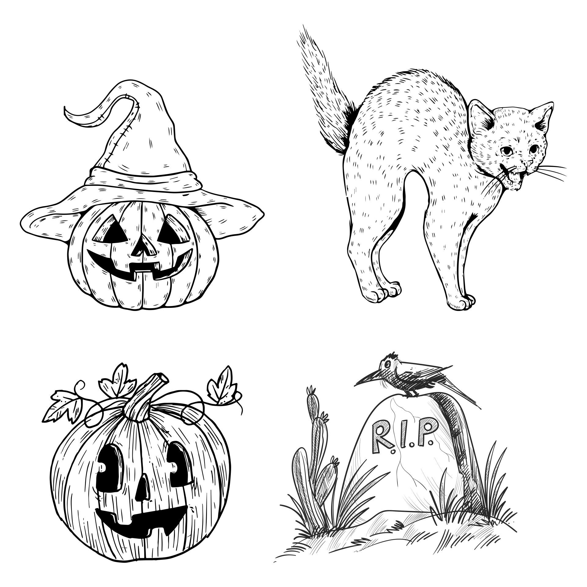 15 Best Free Vintage Halloween Printables PDF For Free At Printablee