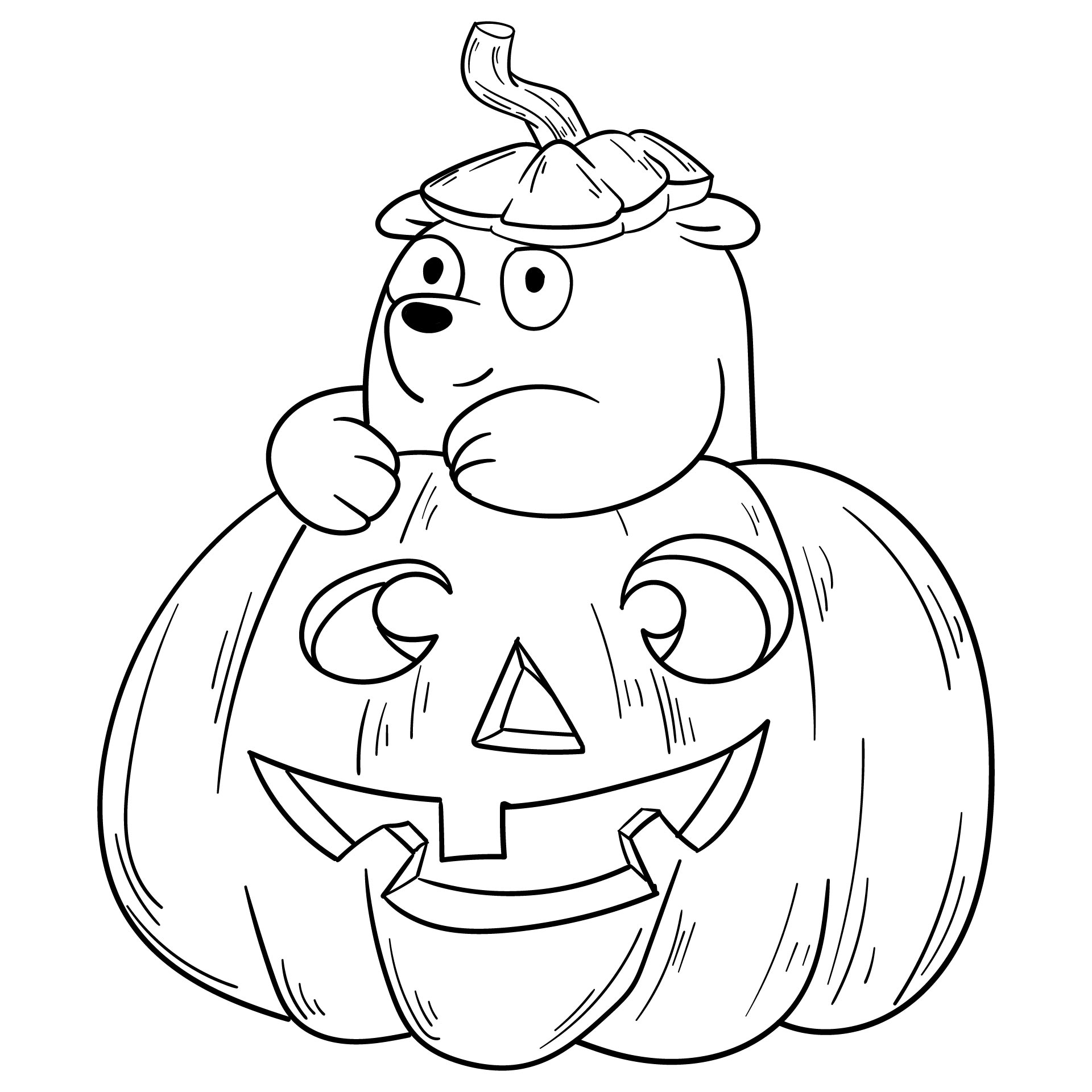 15 Best Happy Halloween Printable Coloring Pages - printablee.com