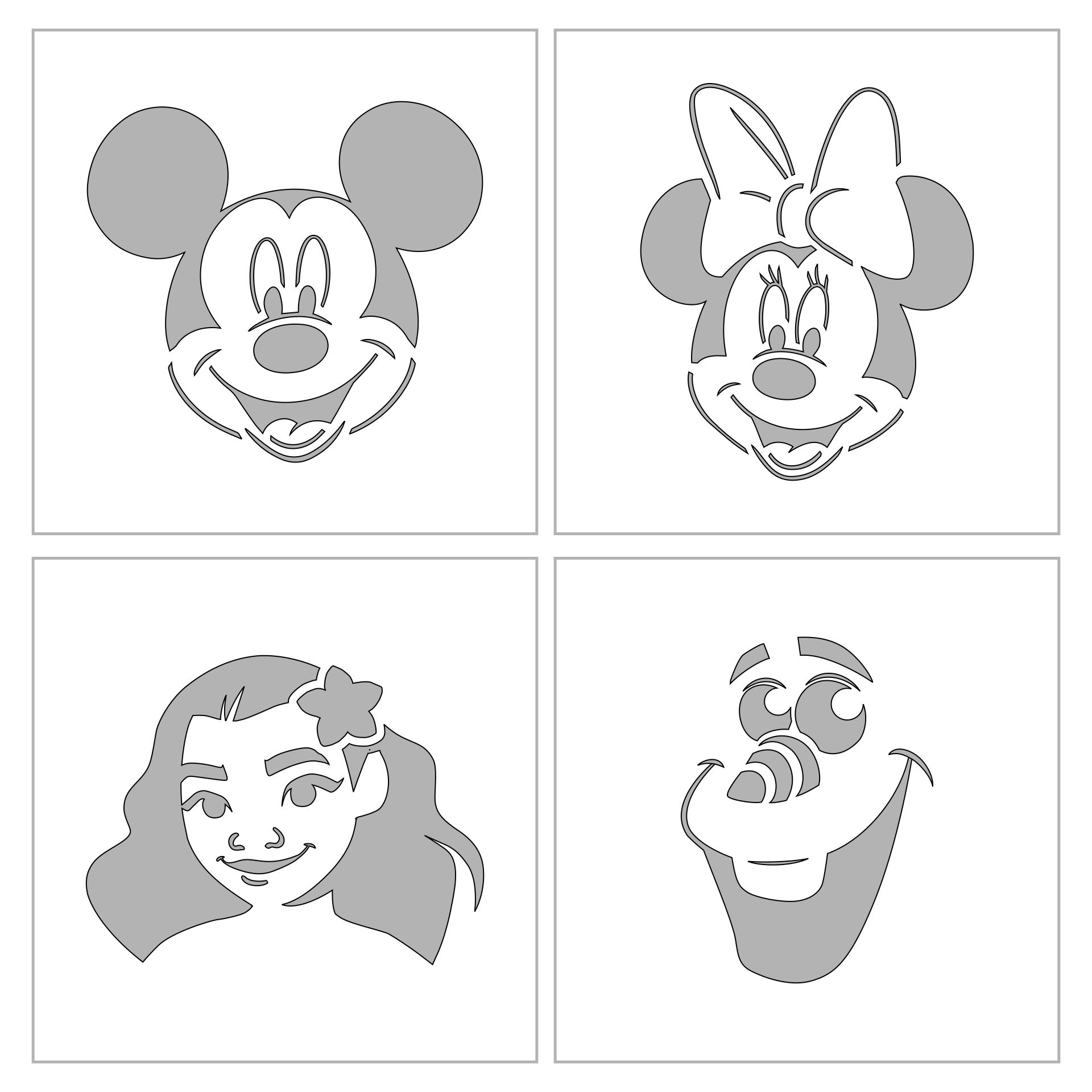 Printable Disney Pumpkin Stencil Customize And Print