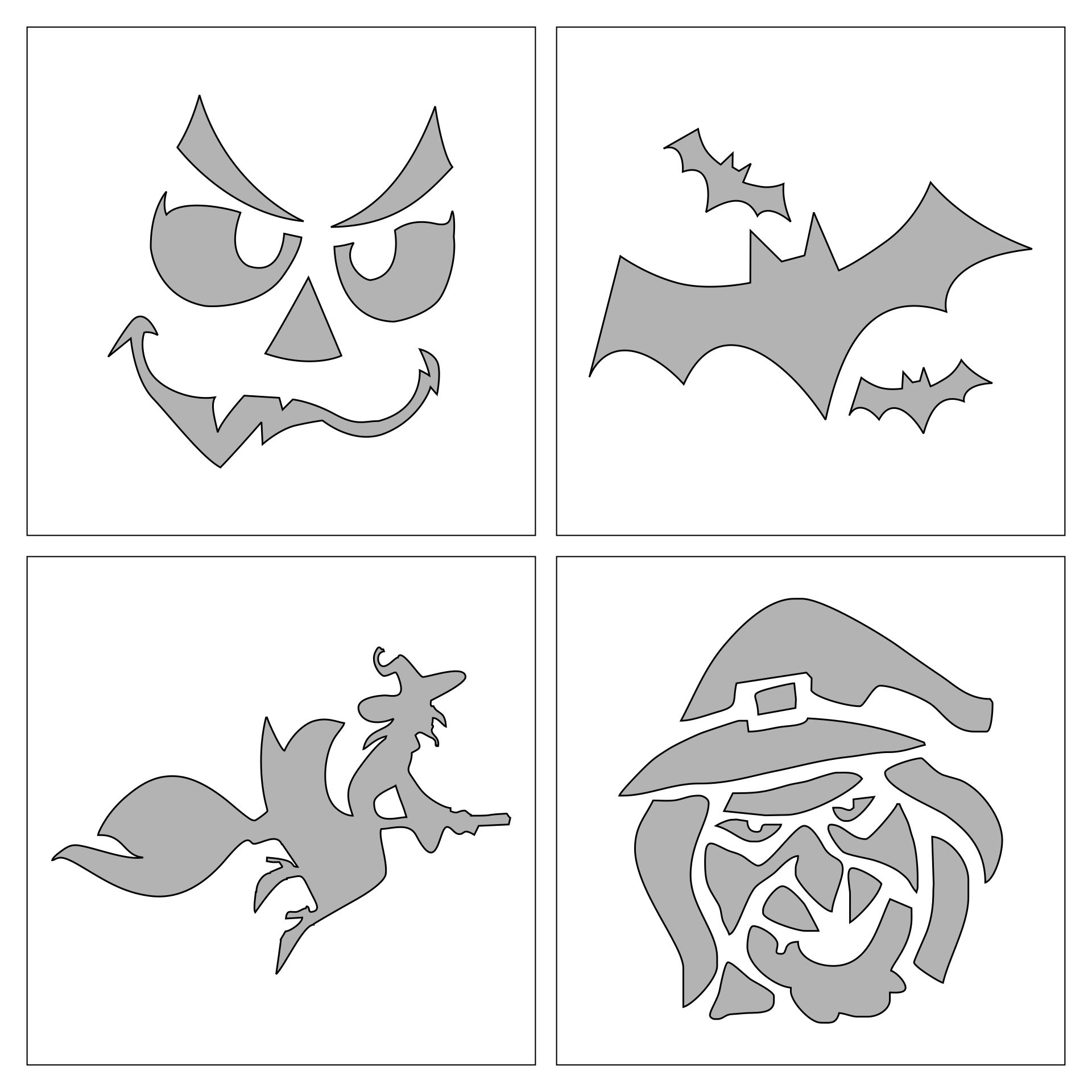 Halloween Pumpkin Carving Designs - 15 Free PDF Printables | Printablee