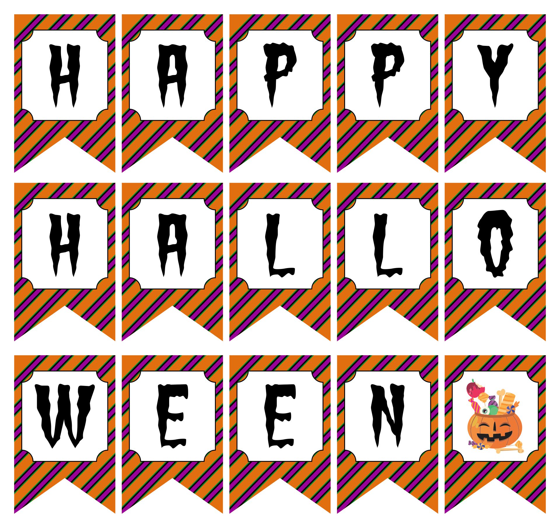 Happy Halloween Banner 15 Free PDF Printables Printablee Happy Halloween Banner 15 Free PDF Printables Printablee
