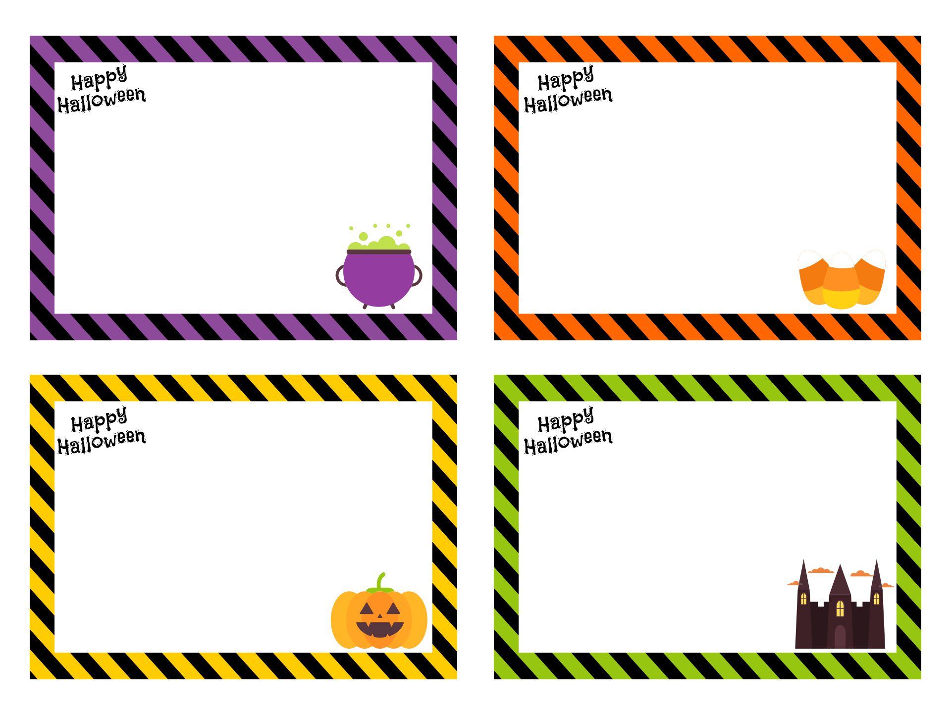 15 Best Halloween Free Printable Tag Templates Printablee