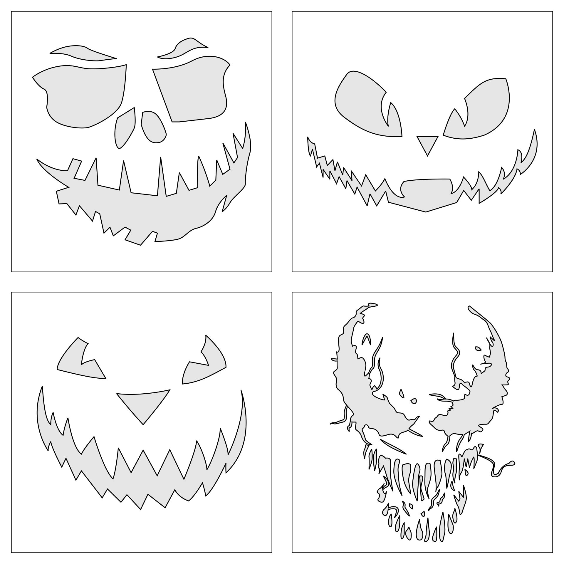 Halloween Templates And Patterns - 15 Free PDF Printables | Printablee