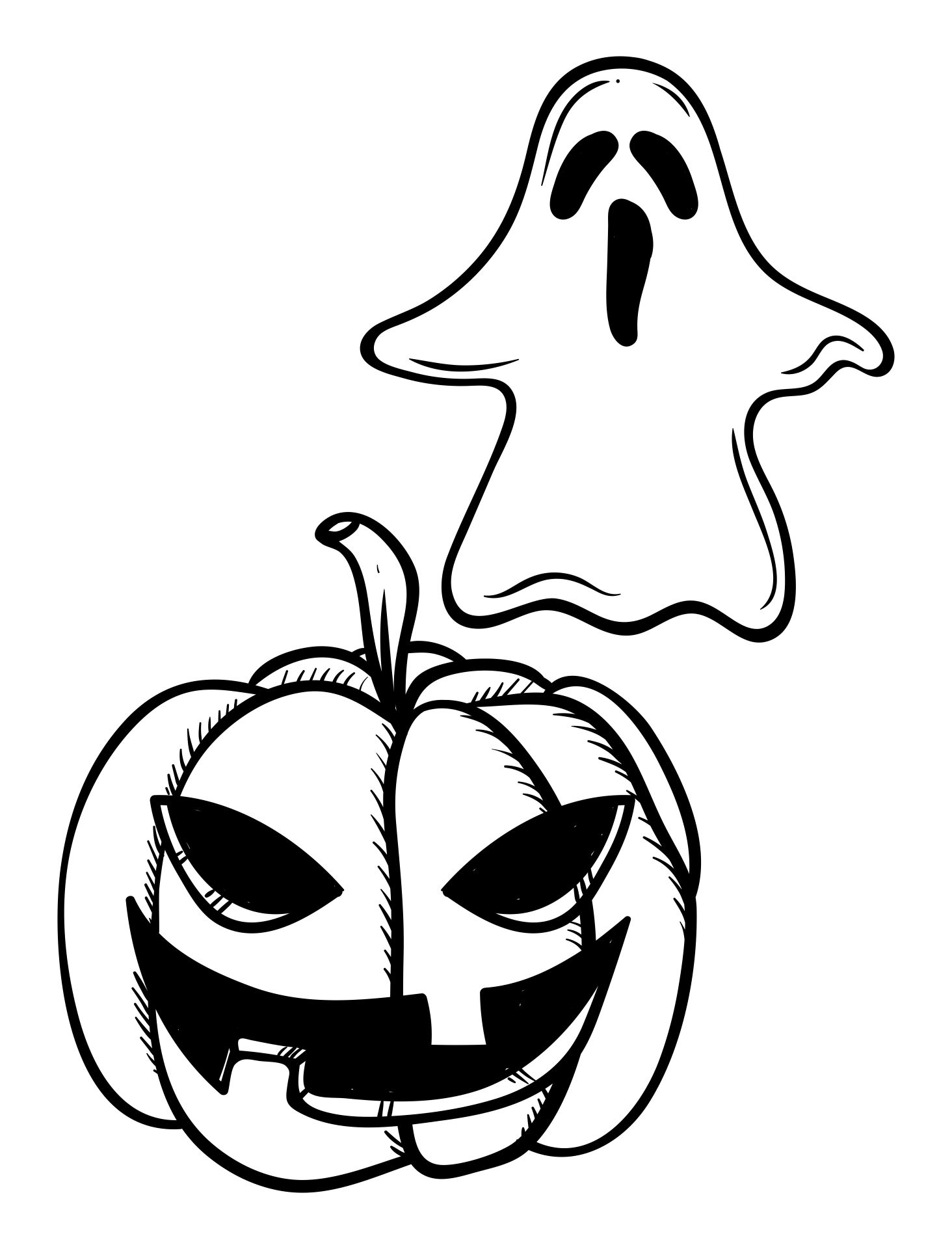 10 Best Halloween Coloring Pumpkin Printable - printablee.com