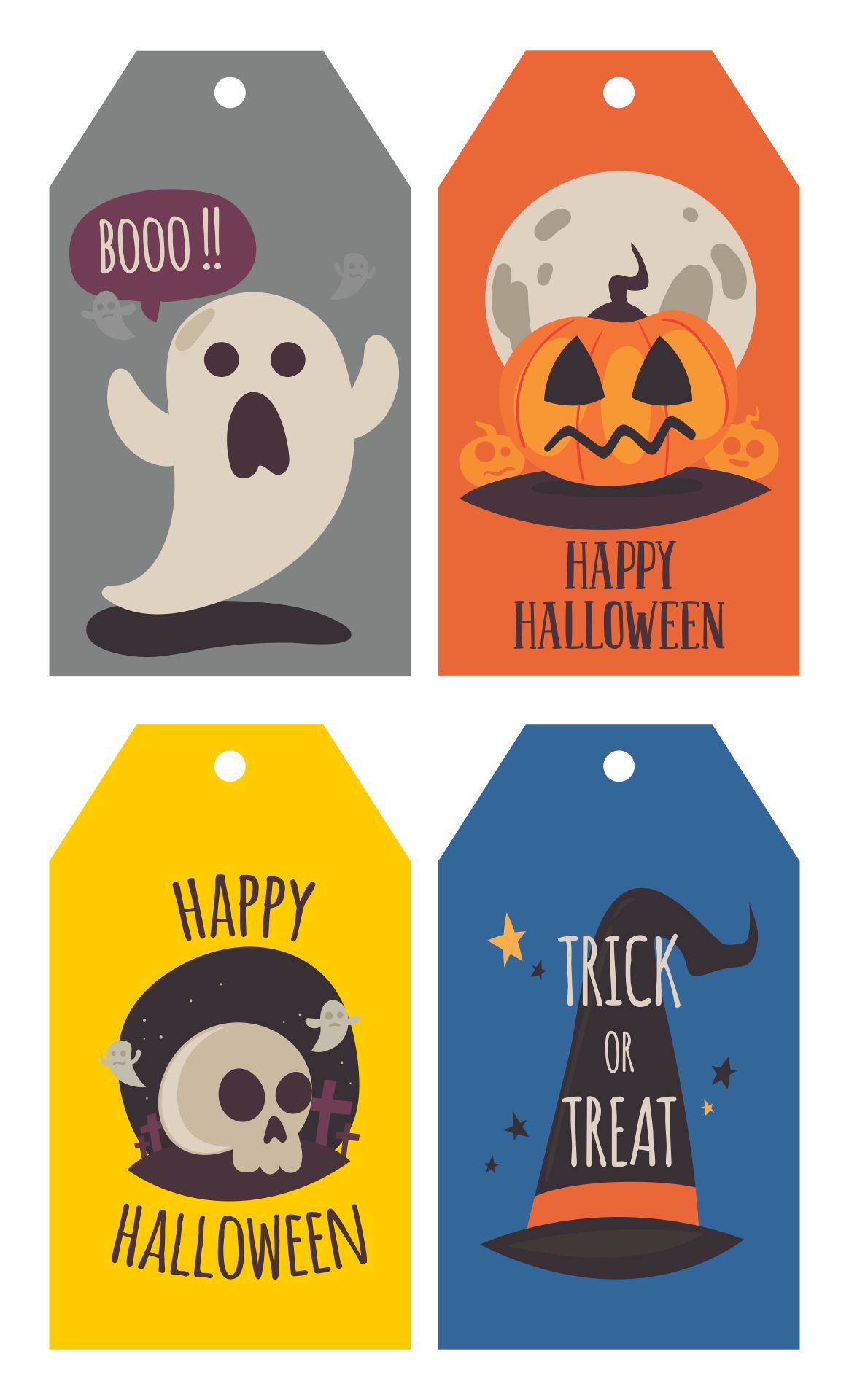 Halloween Gift Bag Tags Printable