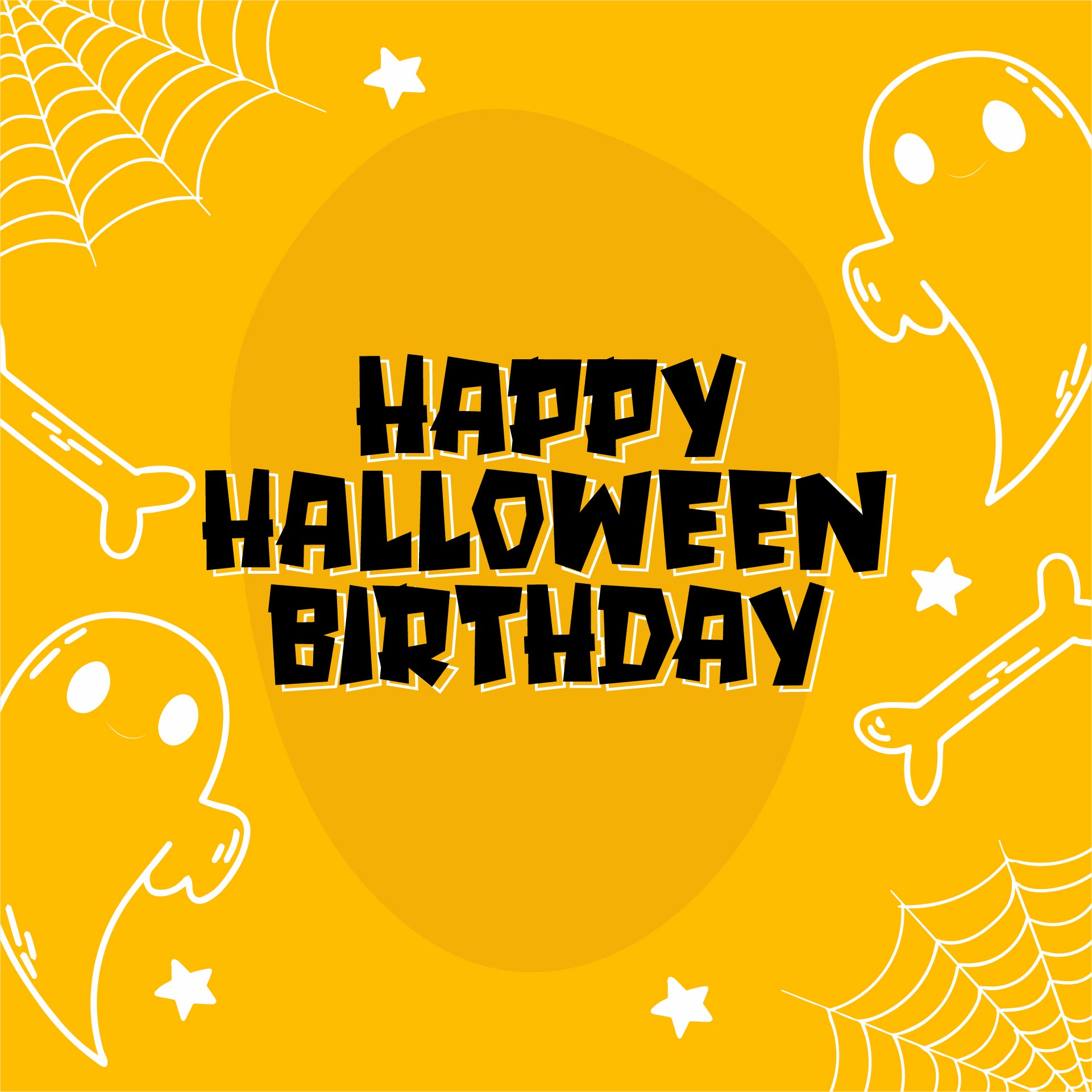 Halloween Birthday Card Printable - Printable Templates Free