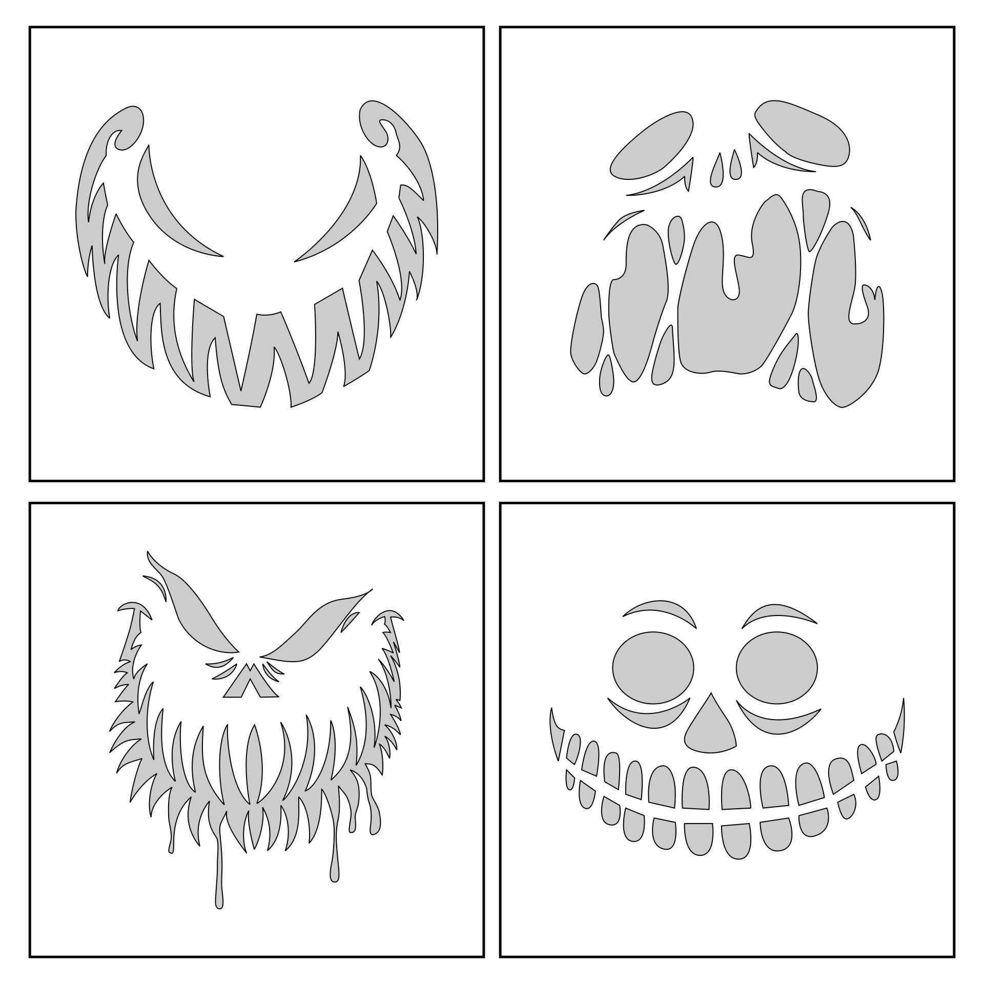 15 Best Happy Halloween Pumpkin Stencils Printable PDF for Free at ...