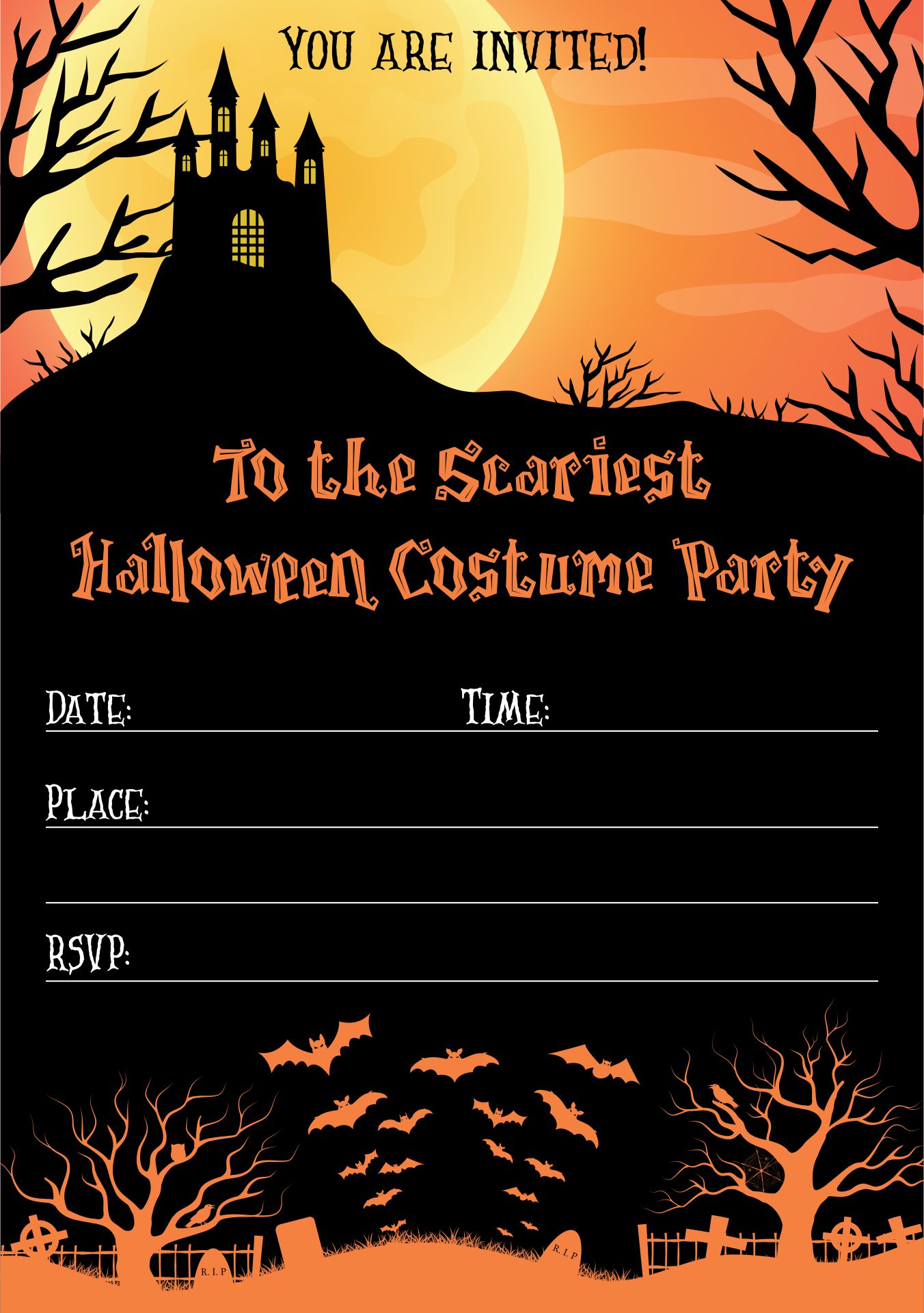 15 Best Free Printable Halloween Invitations Ideas PDF for Free at ...